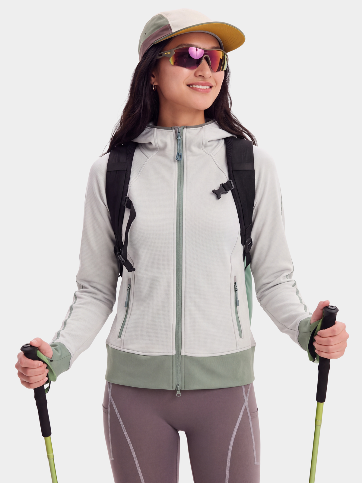 FluffGlide - Women's Breathable Stretch Grid Fleece Jacket