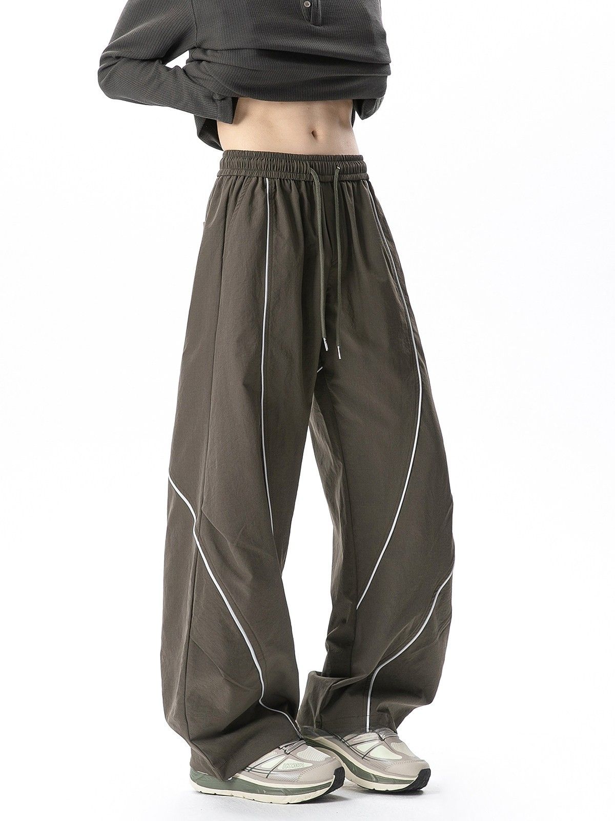 Crossridge - Unisex Water-Repellent Color-Block Paratrooper Pants