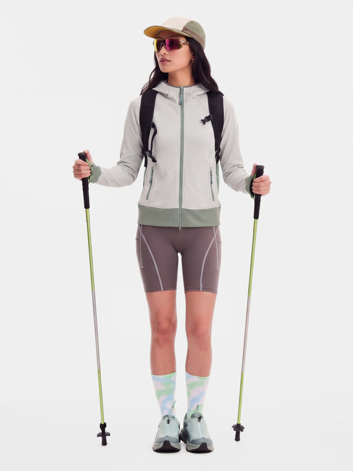 FluffGlide - Women's Breathable Stretch Grid Fleece Jacket