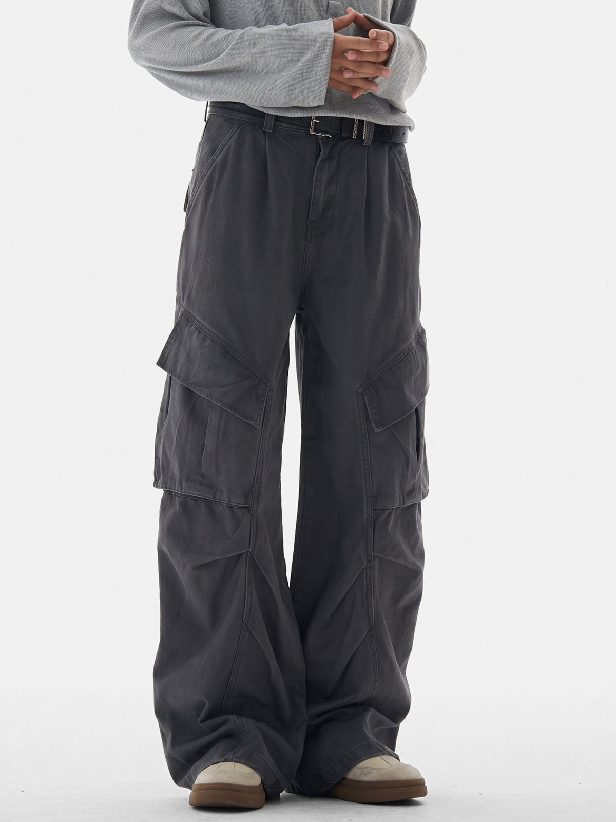 WideDrift - Abrasion-Resistant Multi-Pocket Cotton Cargo Pants