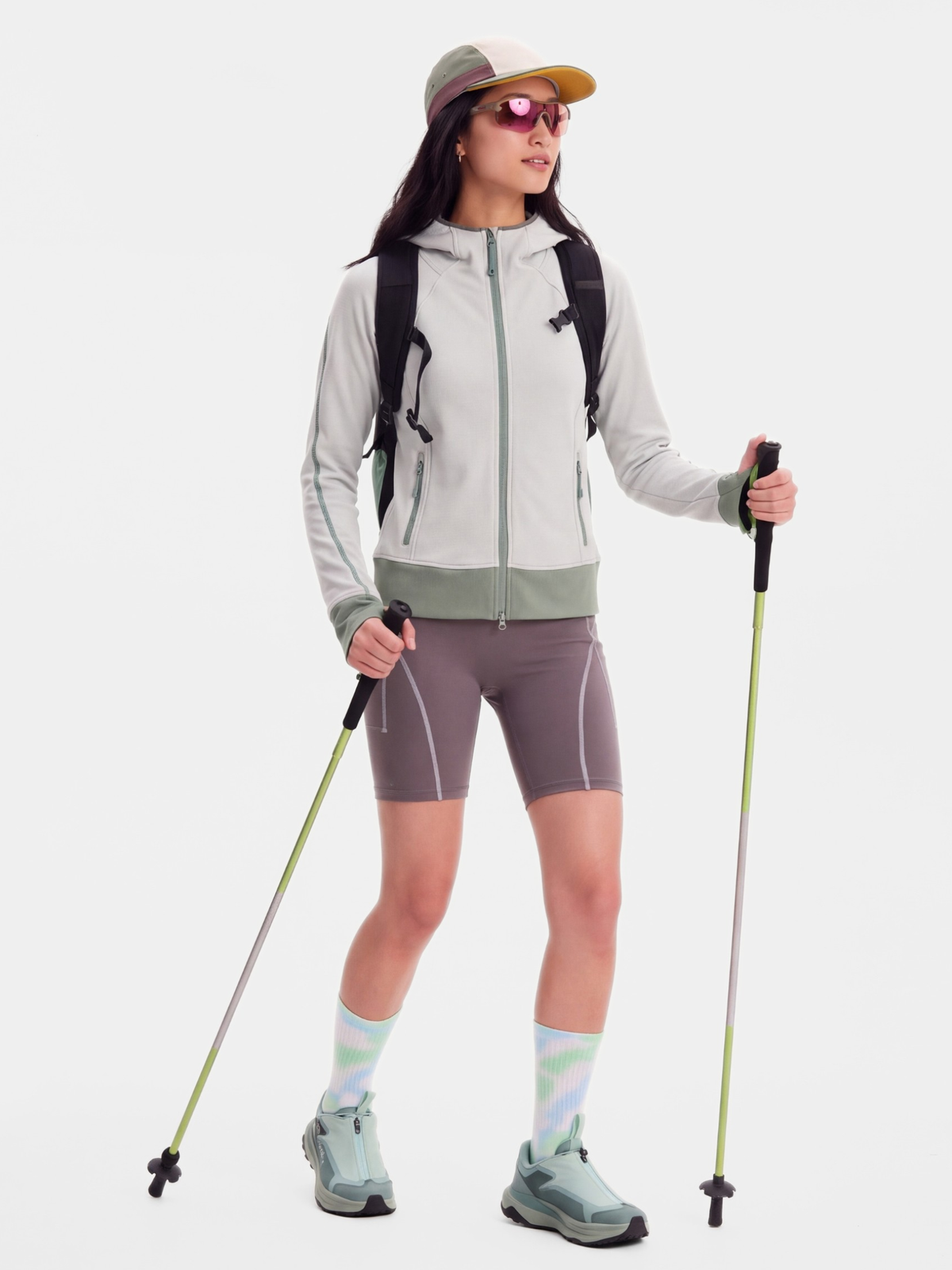 FluffGlide - Women's Breathable Stretch Grid Fleece Jacket