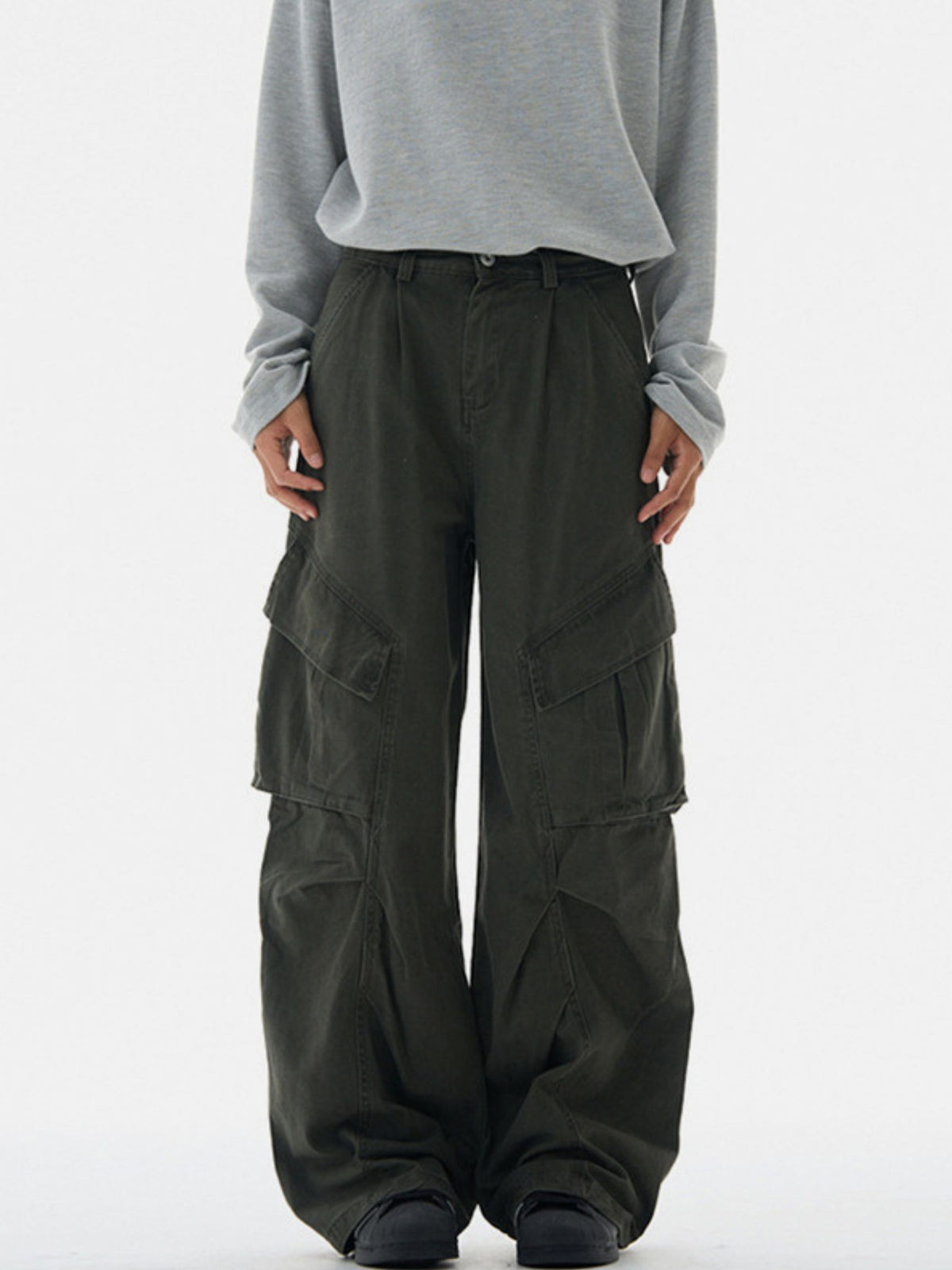 WideDrift - Abrasion-Resistant Multi-Pocket Cotton Cargo Pants