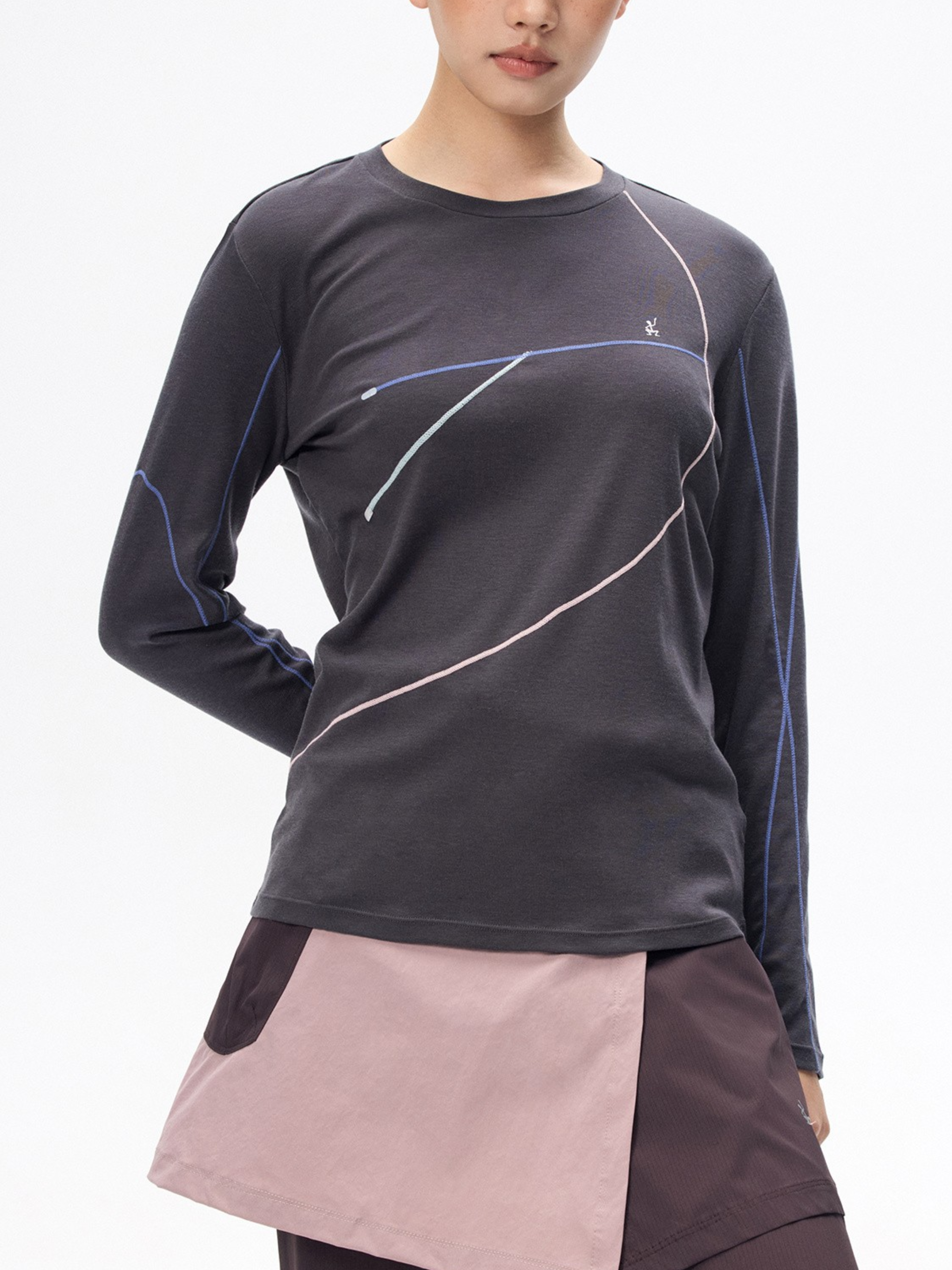 Vortex - Women's Soft Wool-Blend Moisture-Wicking Long Sleeve T-Shirt