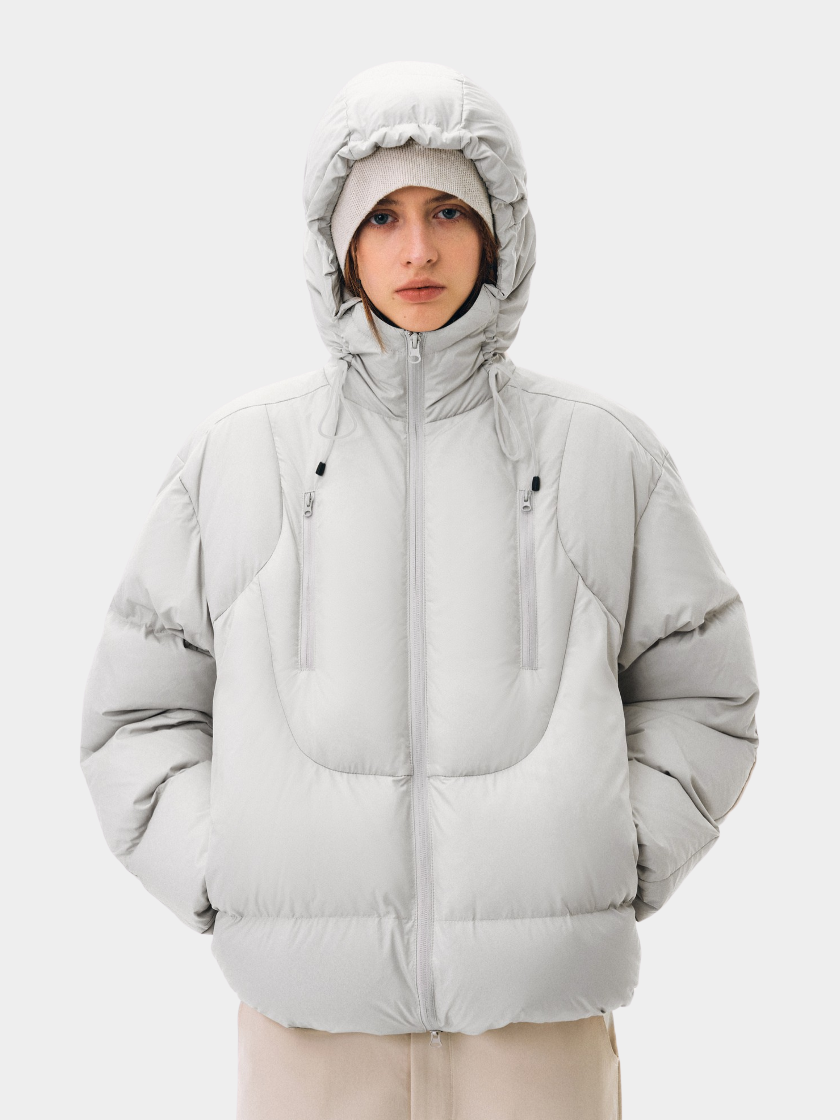 Emberfrost - Unisex 90% White Duck Down Dual-Zip Hooded Jacket