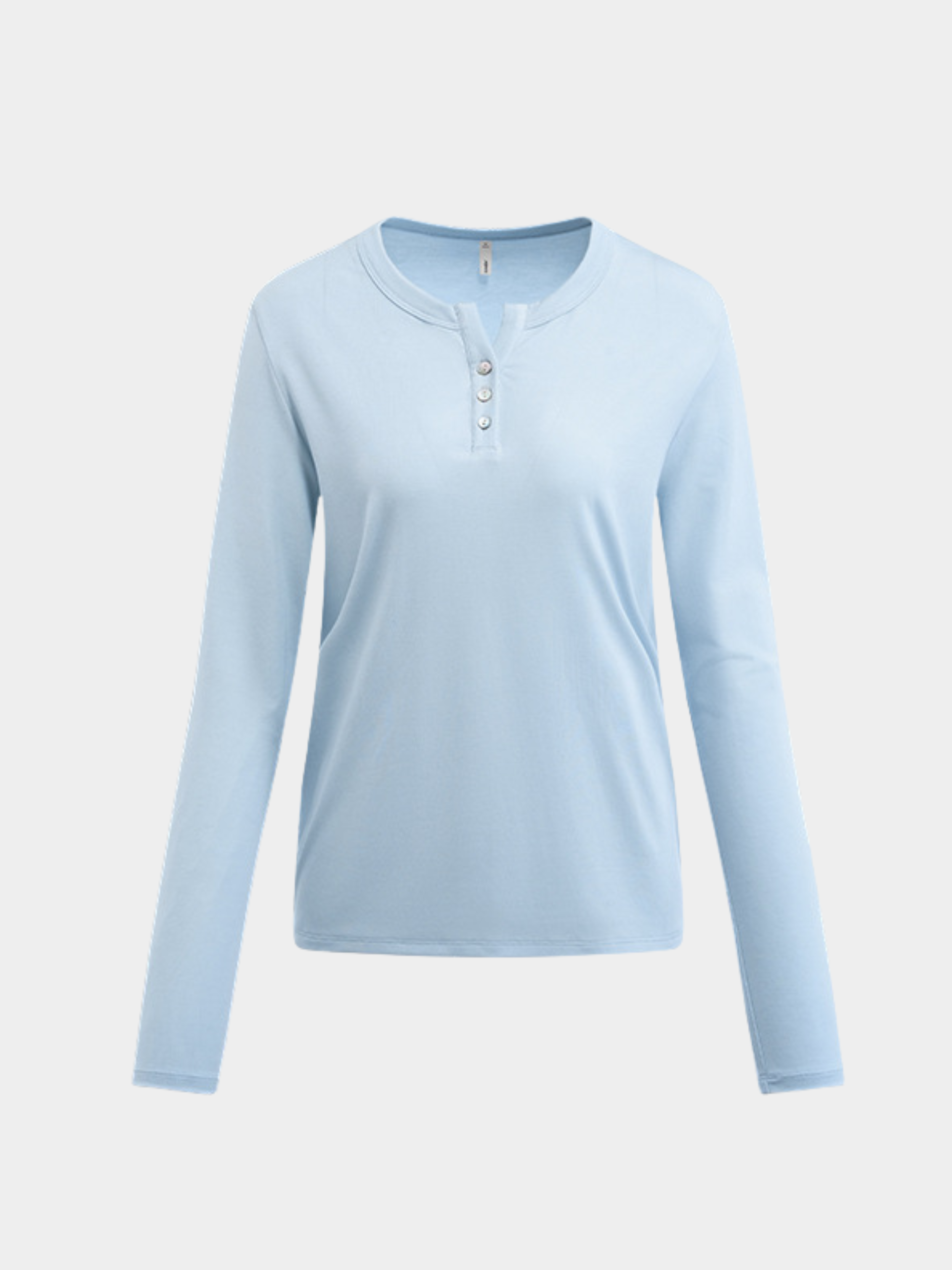 Ashford - Women's TENCEL™ Henley Neck Slim-Fit Long Sleeve Tee