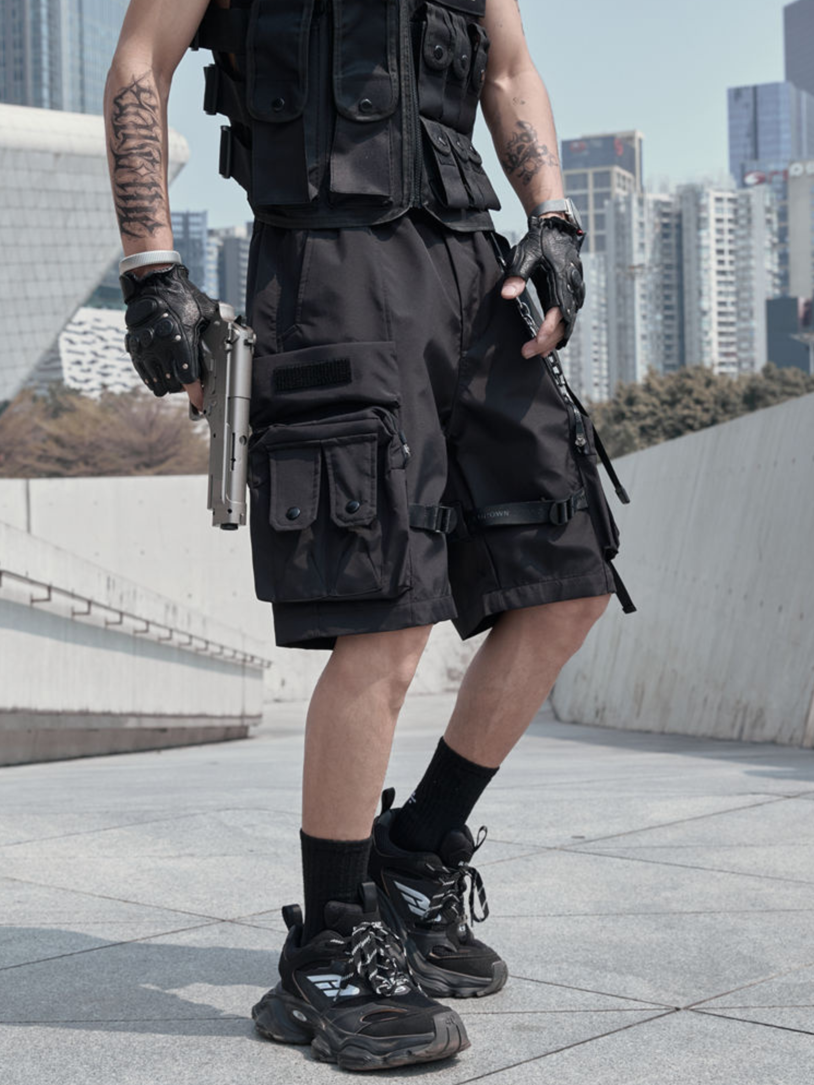 BaseShell - Men's Multi-Pocket Shorts GONGGAR SPORTS