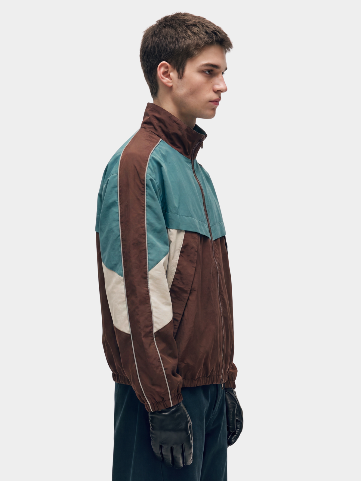 WEAR COLOR ジャケット EcoFlask - Men's Retro Color-Block Water-Repellent Jacket