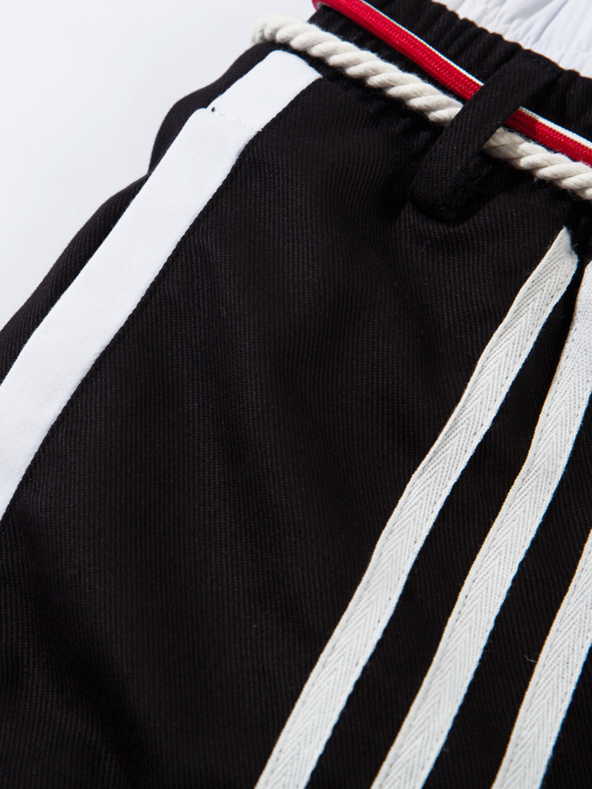 FoxCase - Unisex American Casual Stripe Panel Straight-Leg Track Pants GONGGAR SPORTS