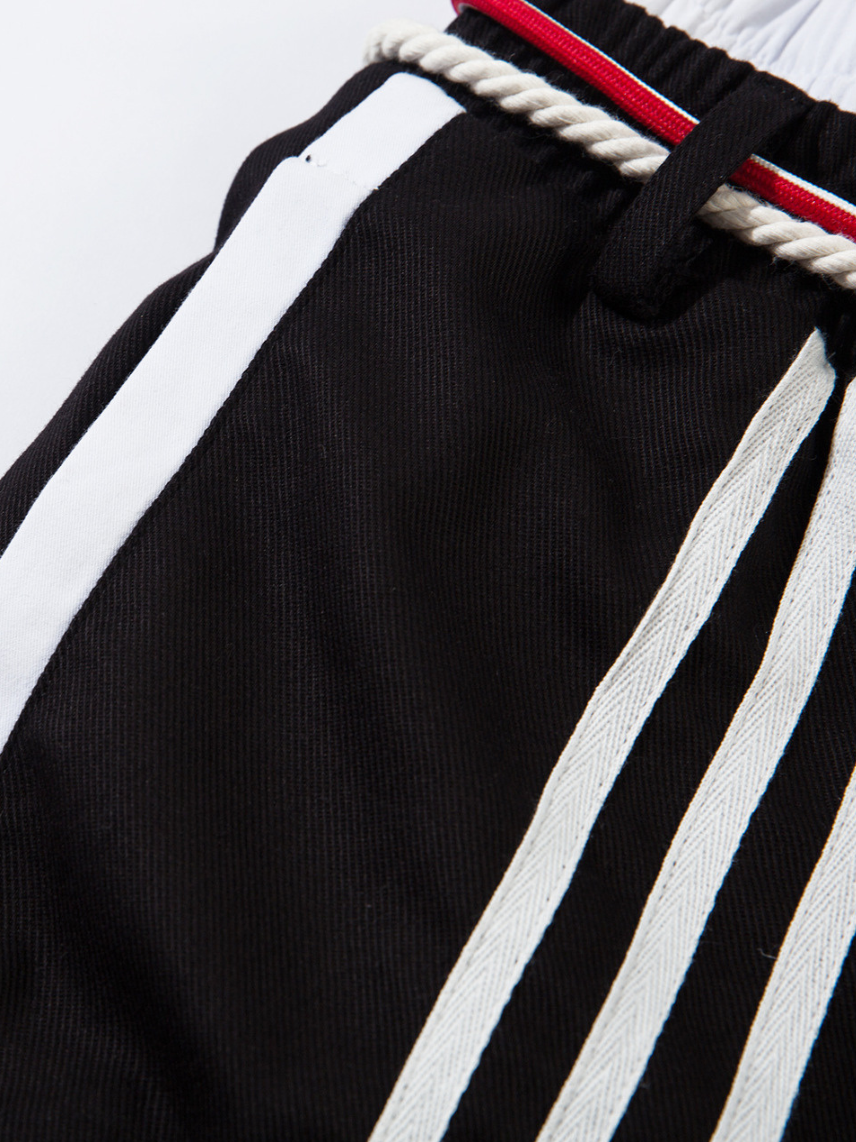 FoxCase - Unisex American Casual Stripe Panel Straight-Leg Track Pants GONGGAR SPORTS
