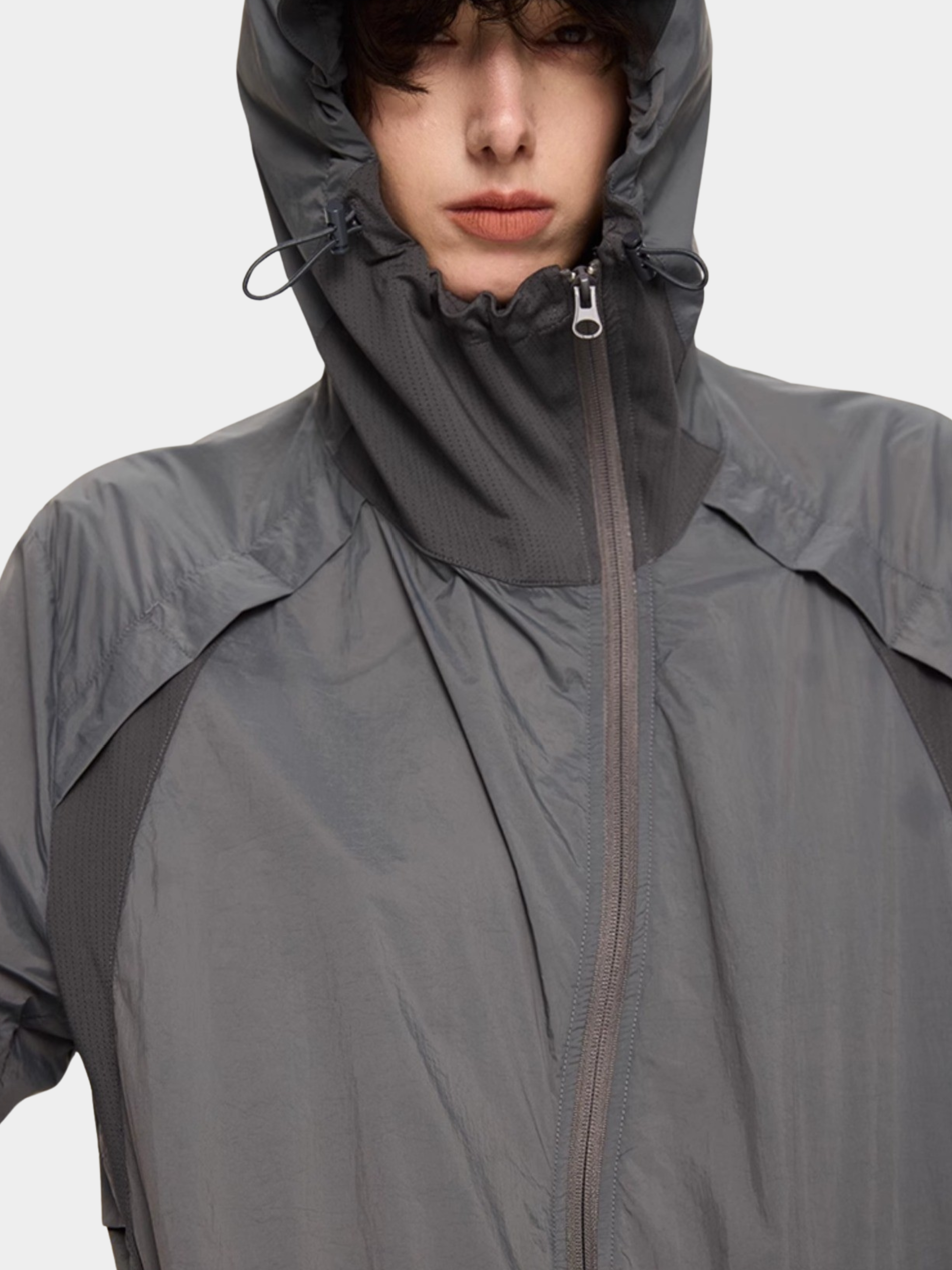 DustBase - Unisex UPF50+ Asymmetrical Zipper Antibacterial Jacket