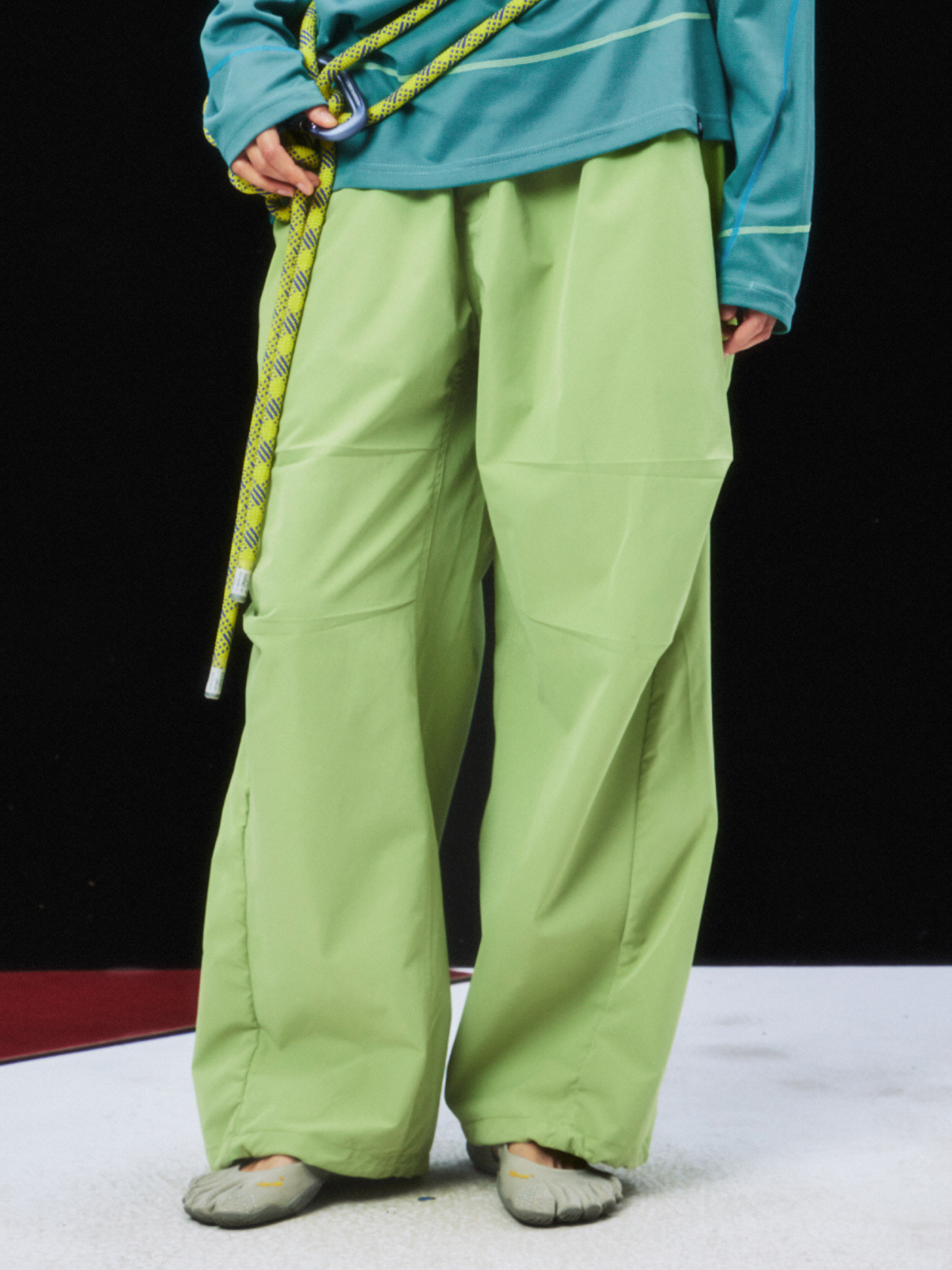 Echofall - Unisex Dopamine-Toned Curved Utility Pants with Hidden Pockets GONGGAR SPORTS