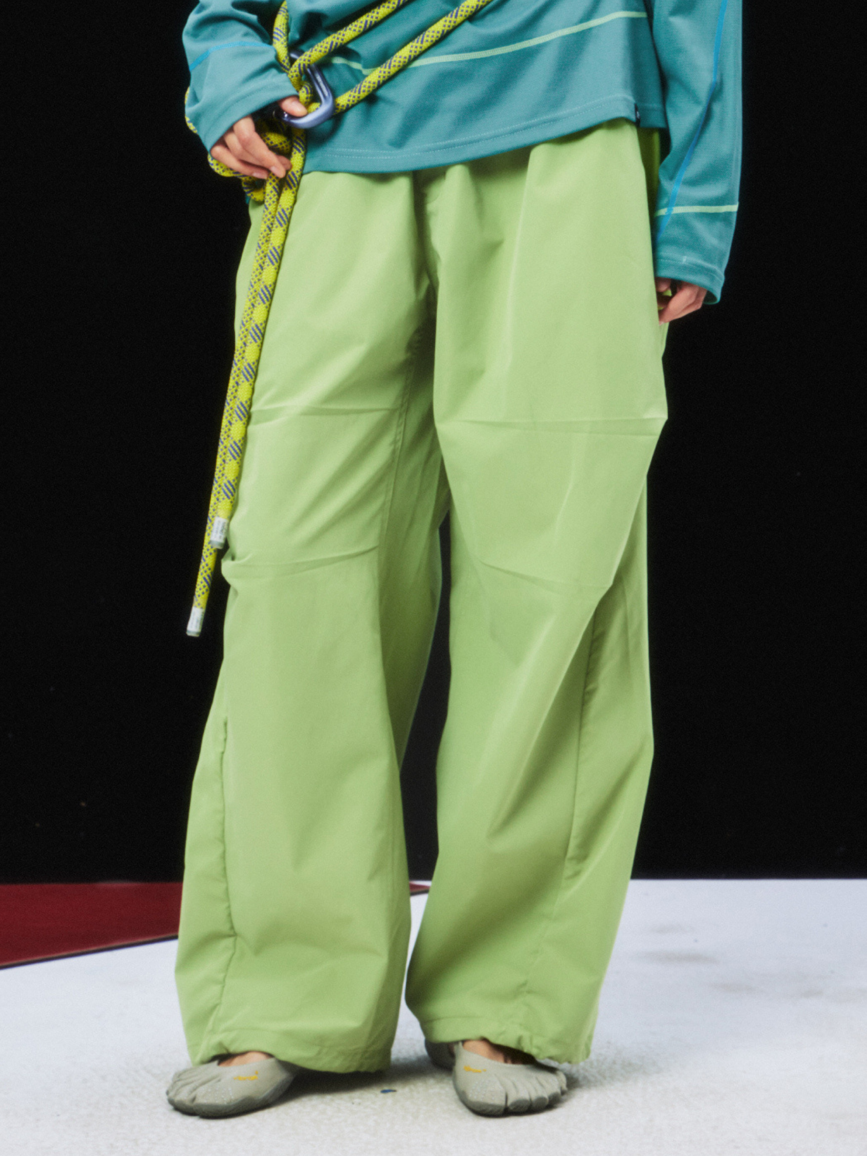 Echofall - Unisex Dopamine-Toned Curved Utility Pants with Hidden Pockets GONGGAR SPORTS