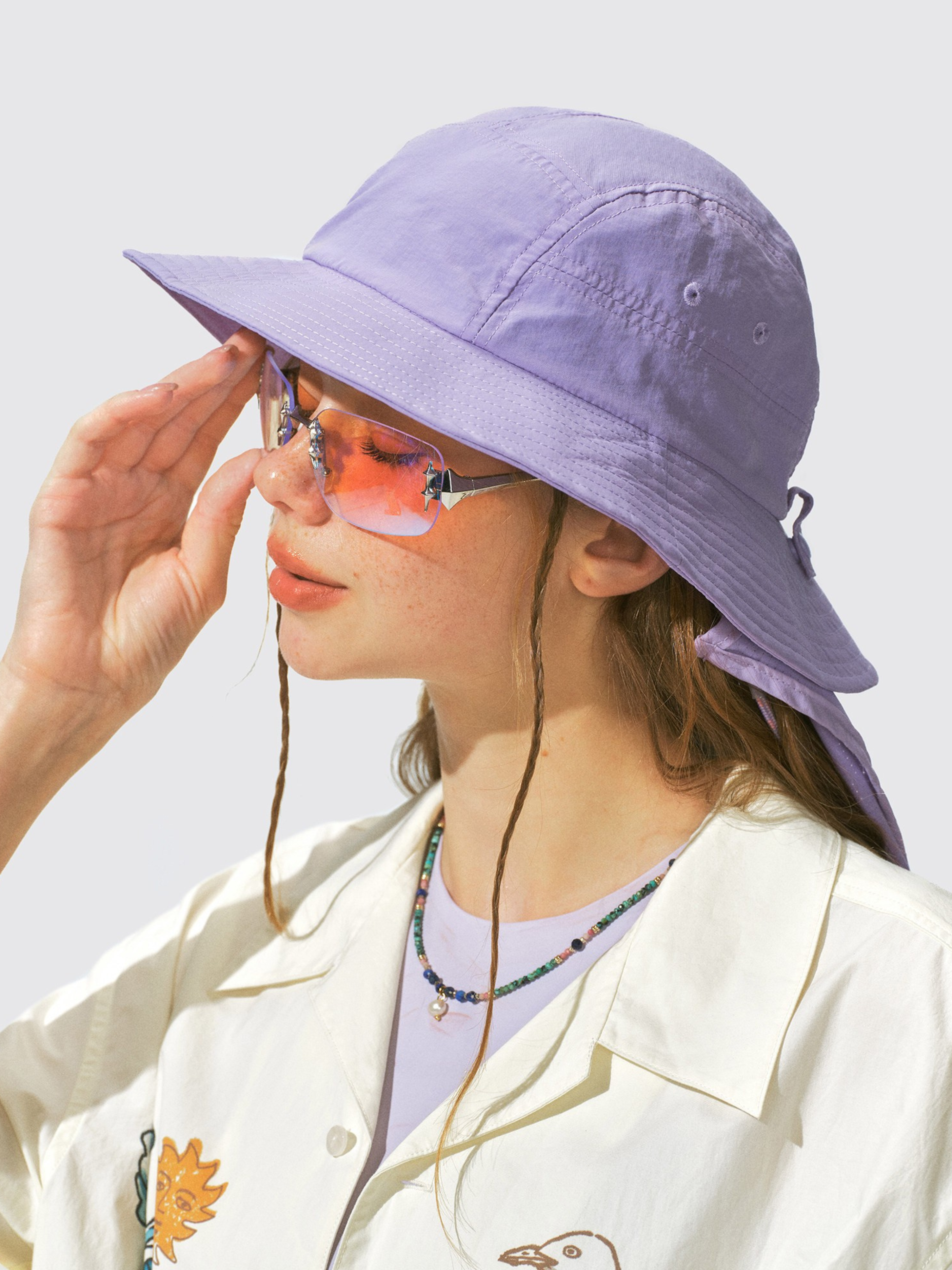 Driftclaw - UV Protection Detachable Neck Sun Flap Outdoor Bucket Hat