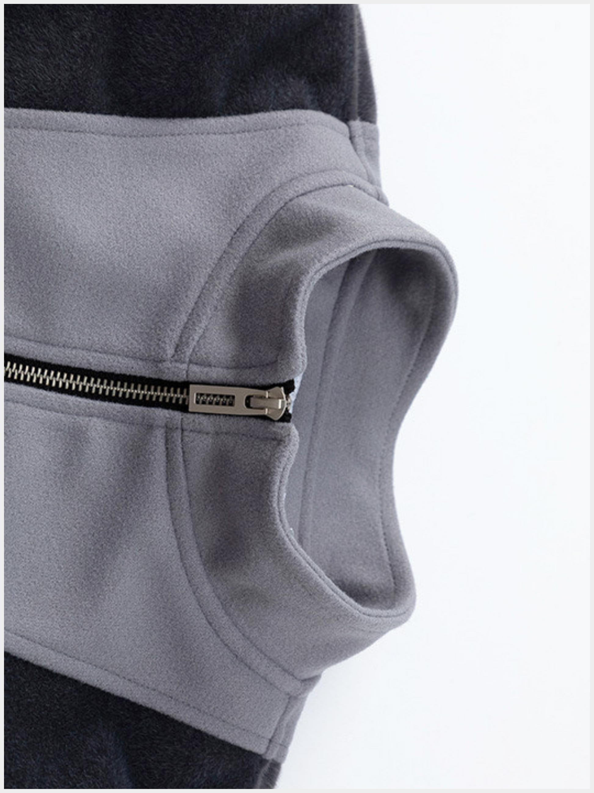 CanyonCore - Unisex Retro Suede Colorblock Jacket GONGGAR SPORTS
