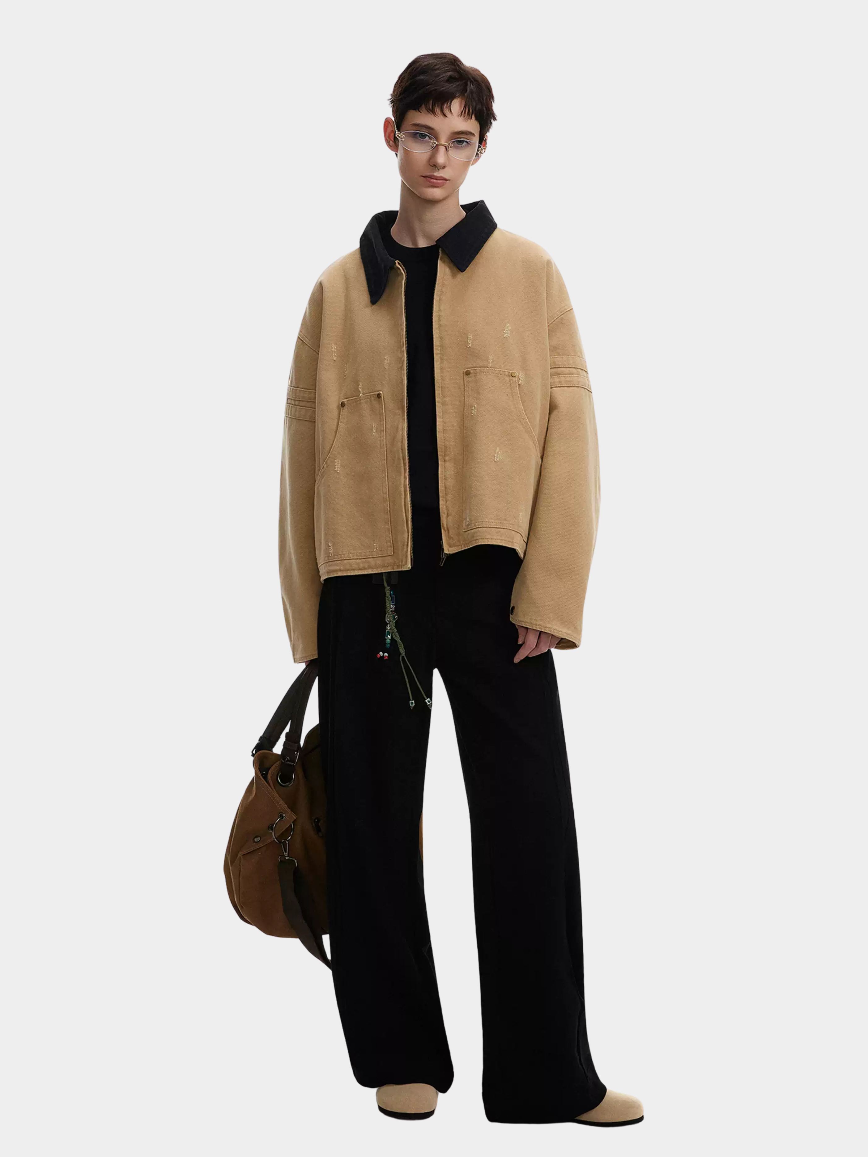 CougarDash - Unisex Washed Barn-Style Utility Jacket