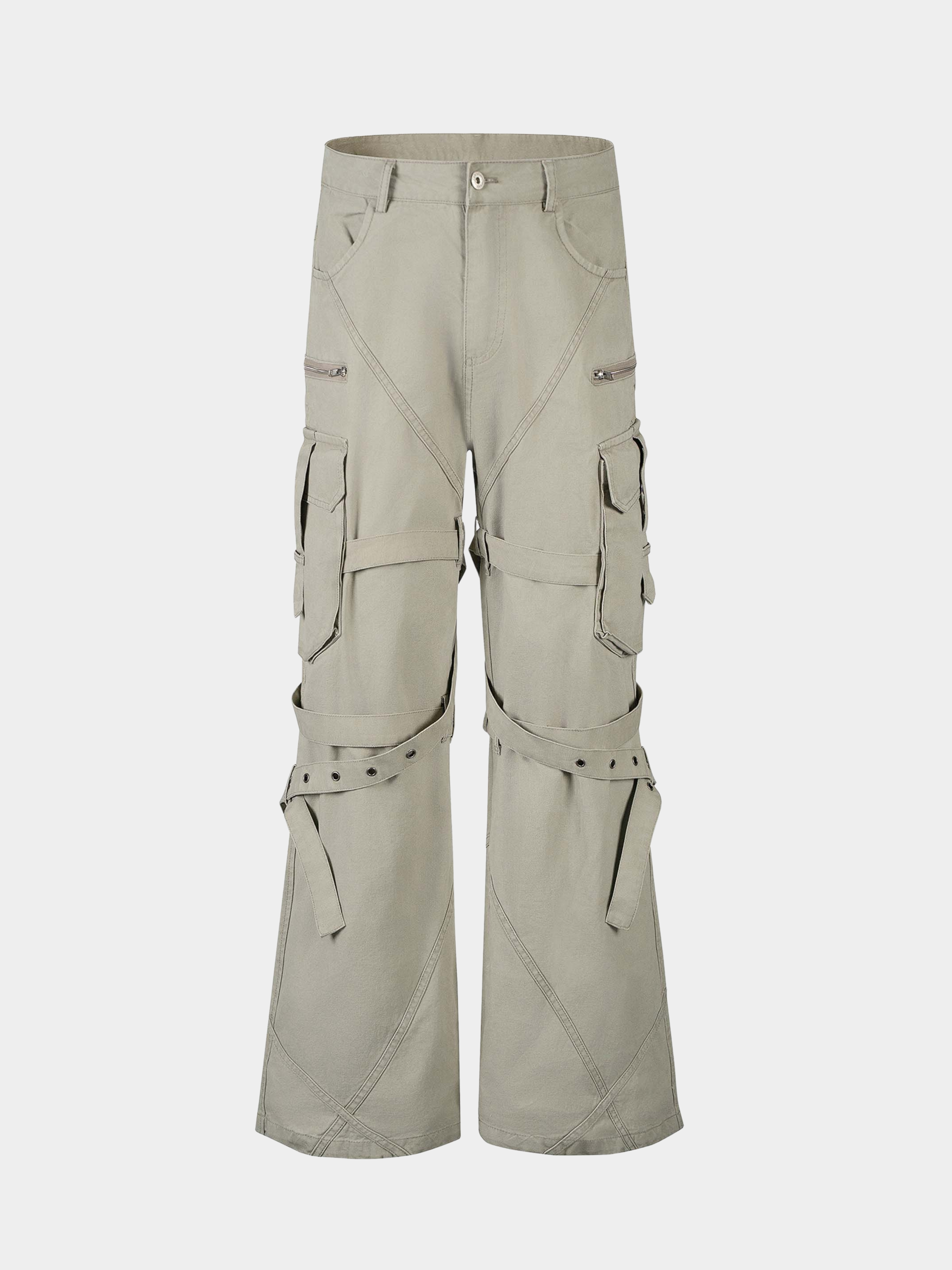Aquaridge - Women's Strap Detail Tailored Cargo Pants