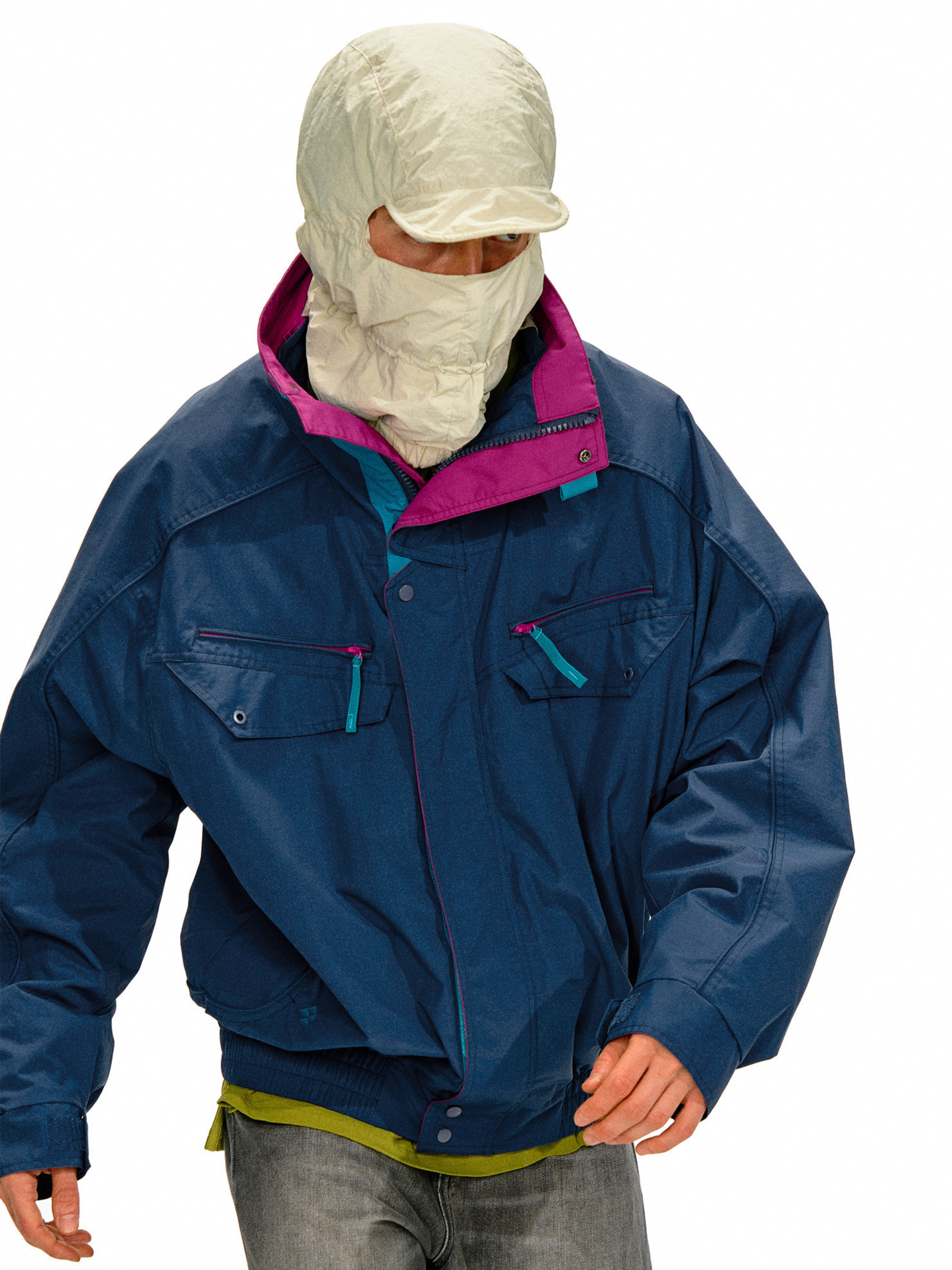 Driftcrest - Men's Colorblock Waterproof Windbreaker Jacket
