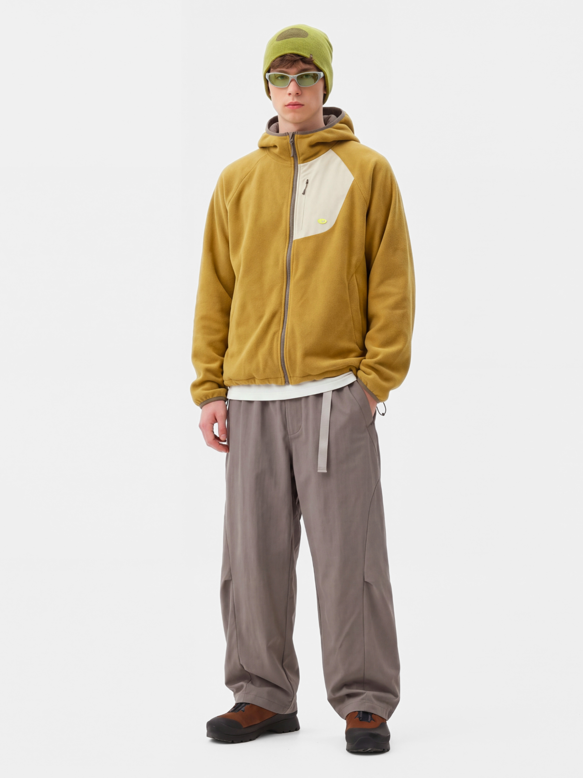 FlipMist - Stretch Elastic-Waist Straight-Leg Utility Pants