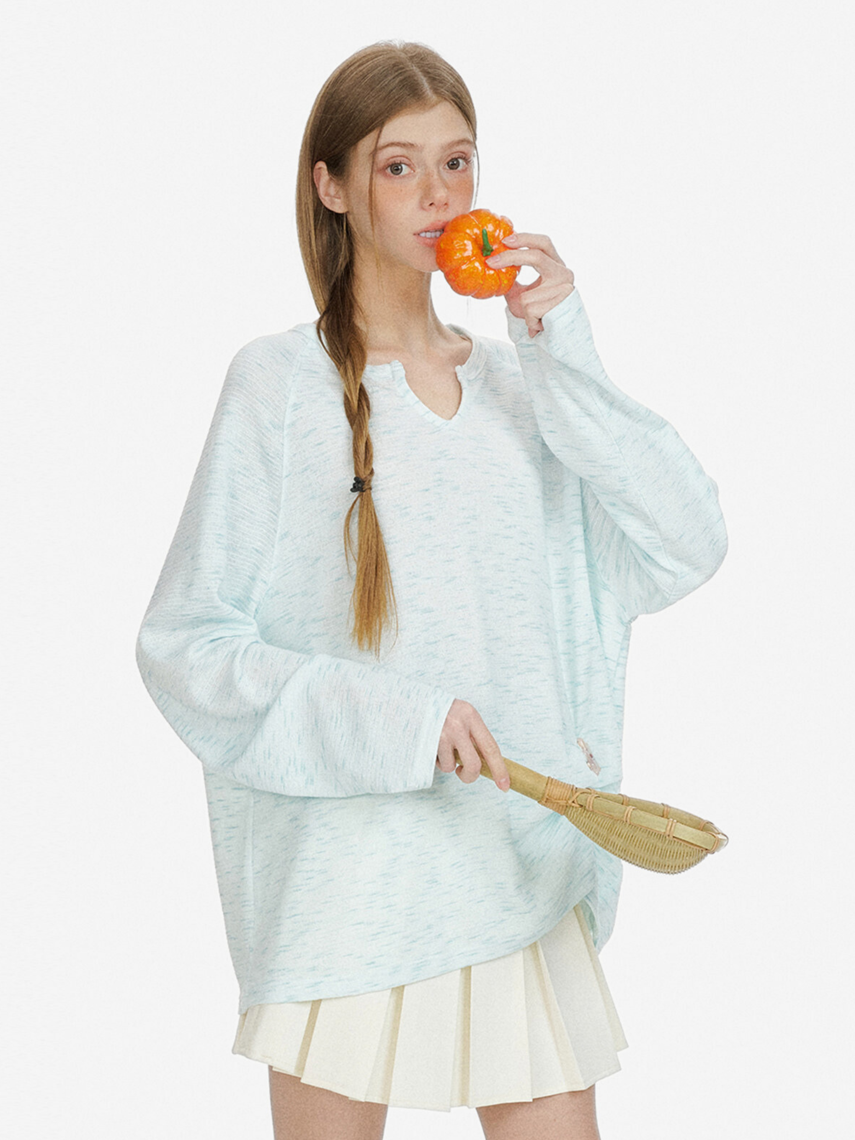 Ravencleaver - Women's Lightweight V-Neck Cooling Knit Long Sleeve