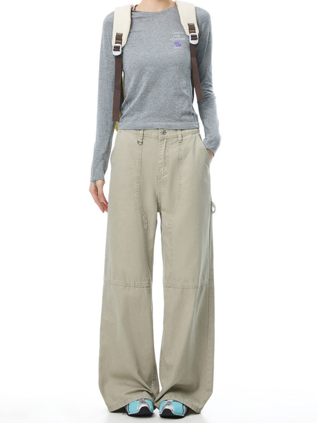 Butteclimb - Women's Cotton Straight-Leg Utility Cargo Pants