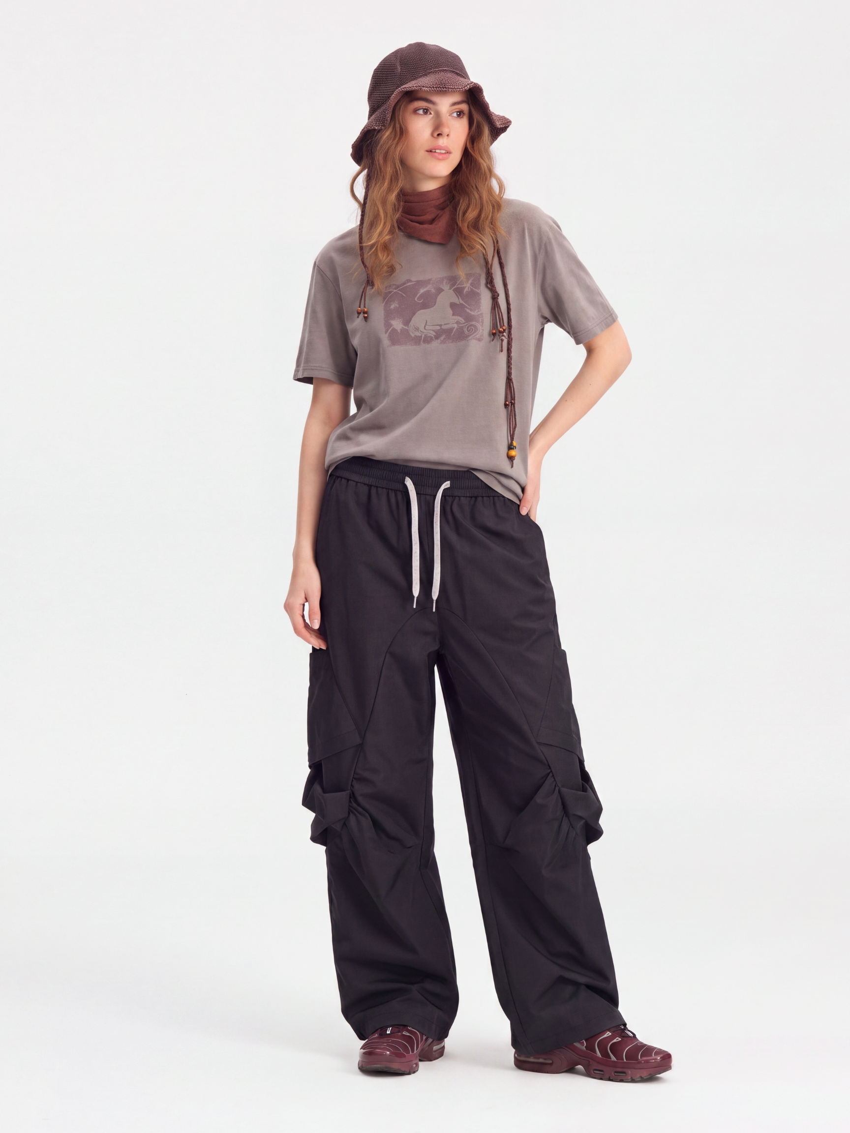FoldDrift - Unisex Water-Repellent Lightweight Utility Parachute Pants