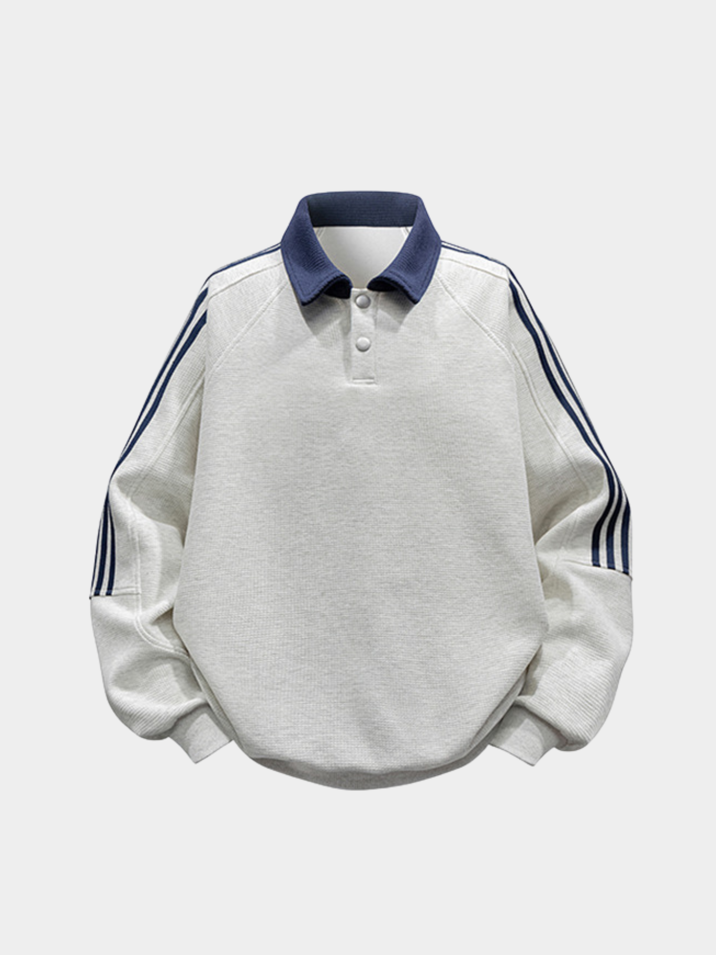 DryFlask - Men's Polo Collar Pullover Sweatshirt