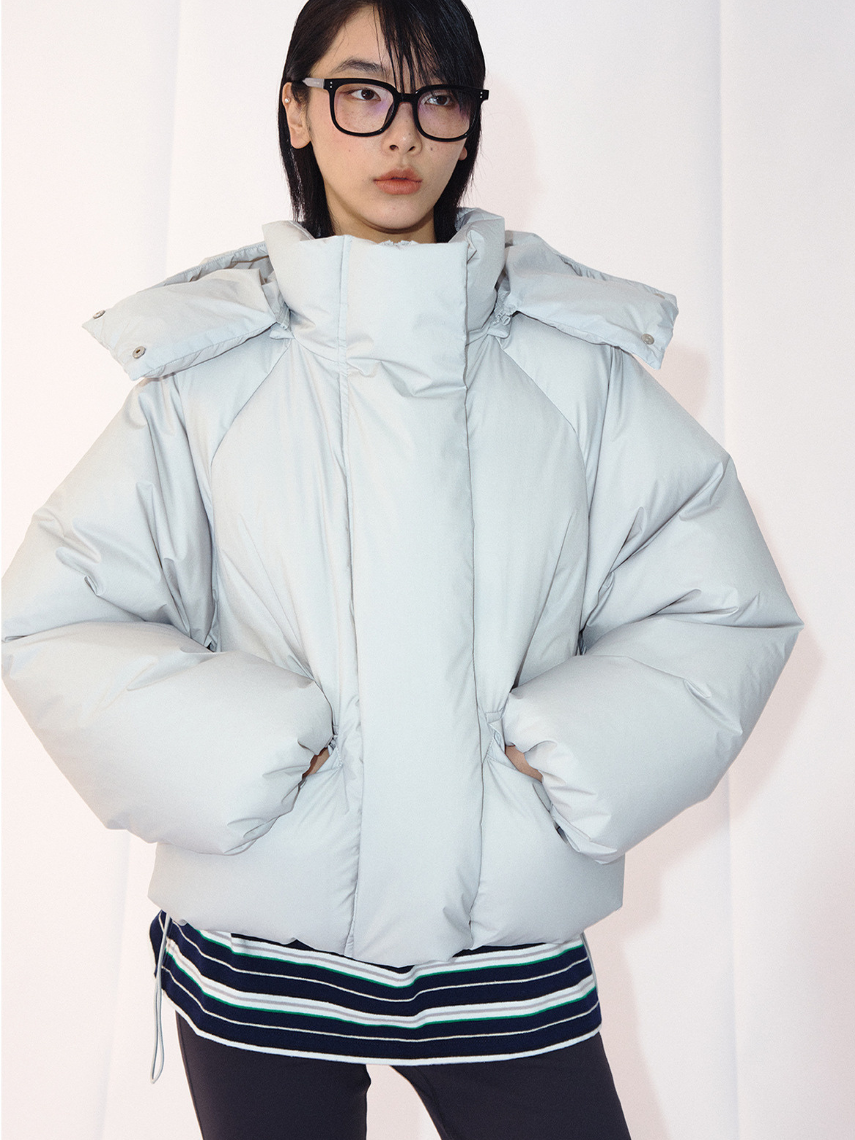 RavenTop - Women’s Detachable Hooded Short Puffer Jacket GONGGAR SPORTS