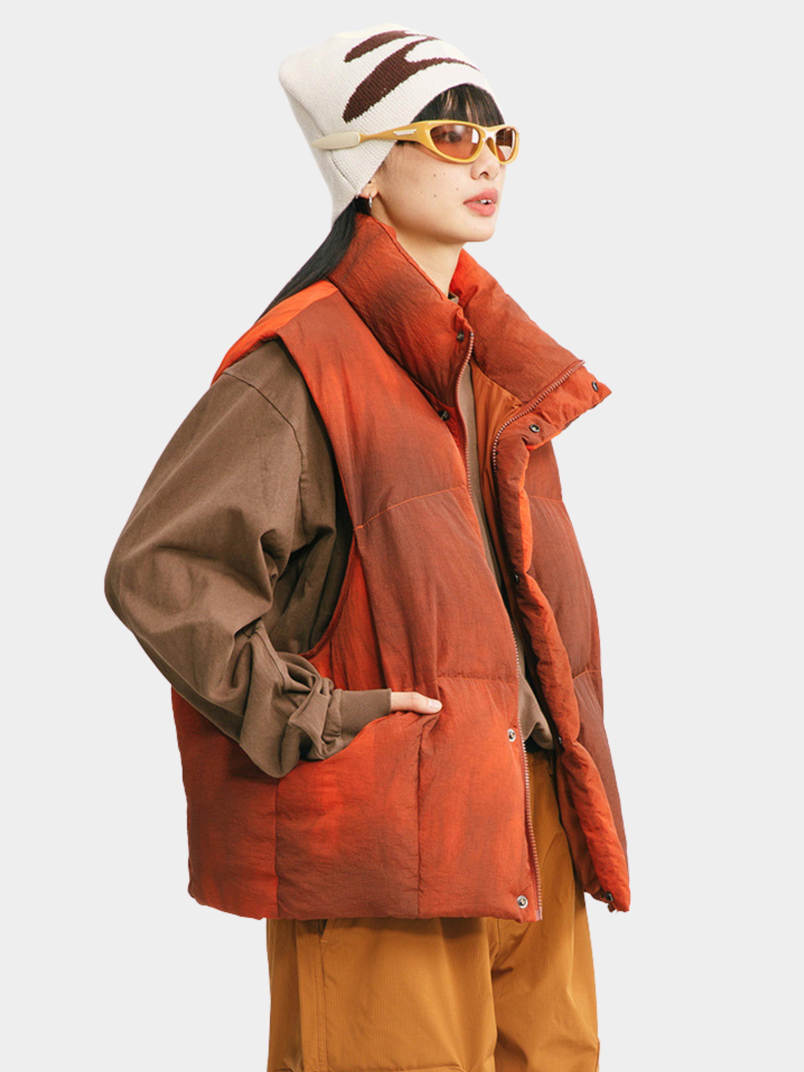 BluffTop - Unisex 90% White Duck Down Hand-Dyed Waterproof Down Vest GONGGAR SPORTS