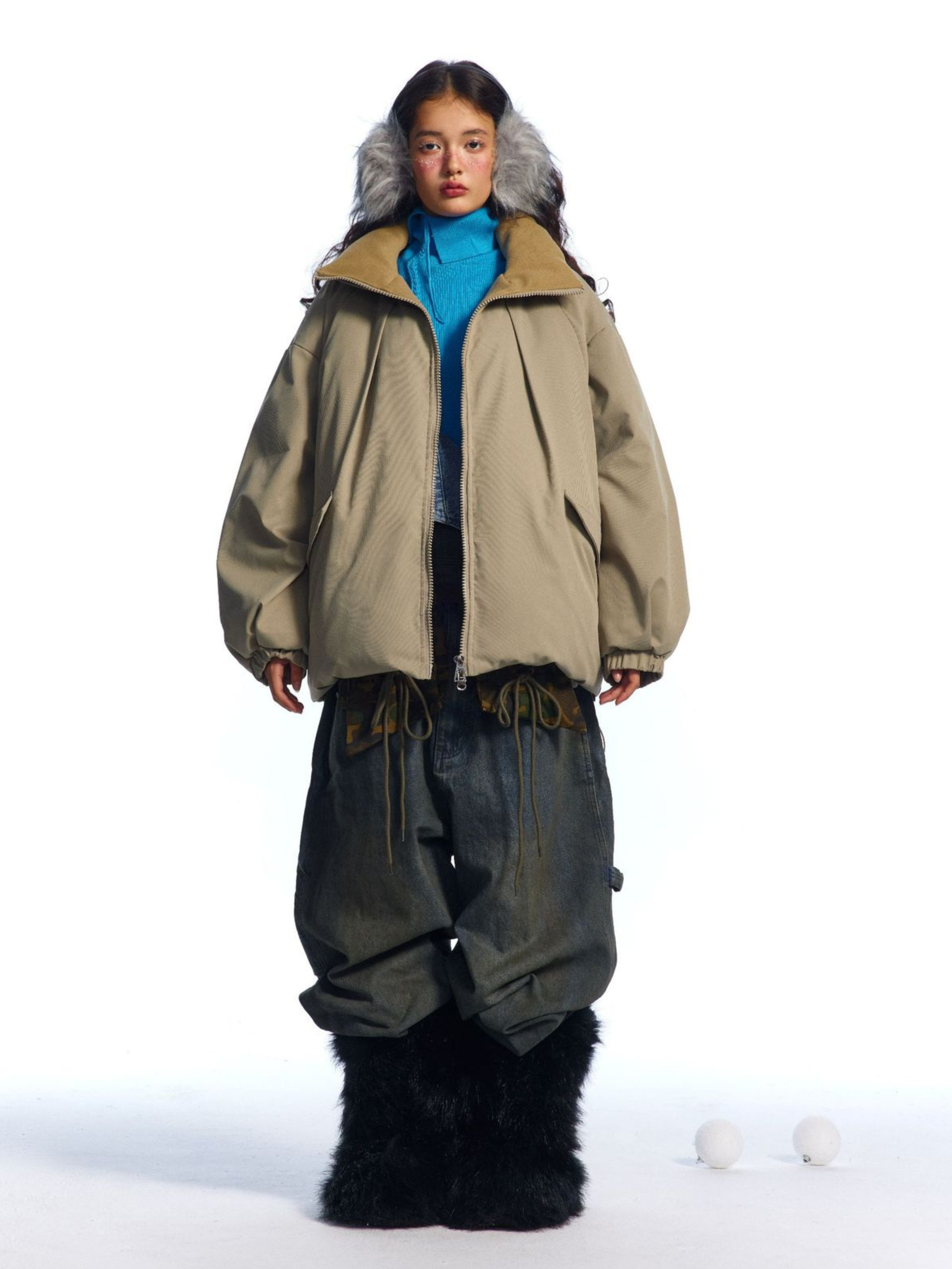 ShadowNest - Women's Oversized Stand Collar Padded Jacket