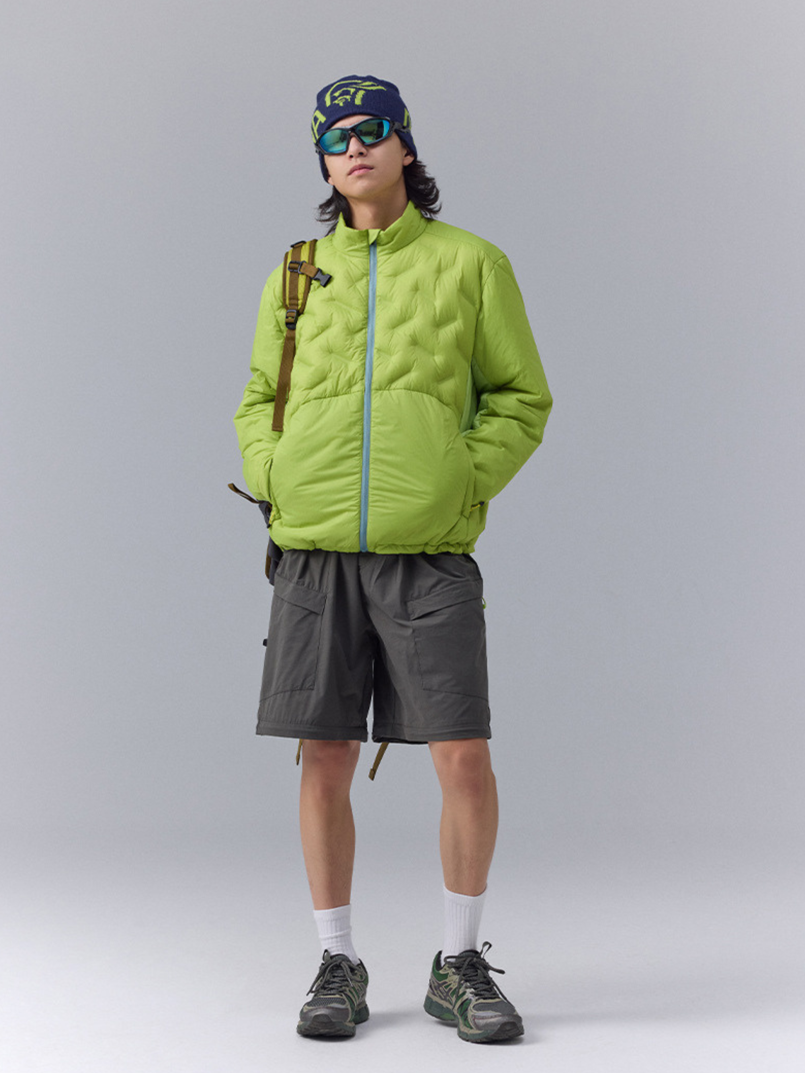 DryBench - Unisex Spliced Collar Outdoor Down Jacket