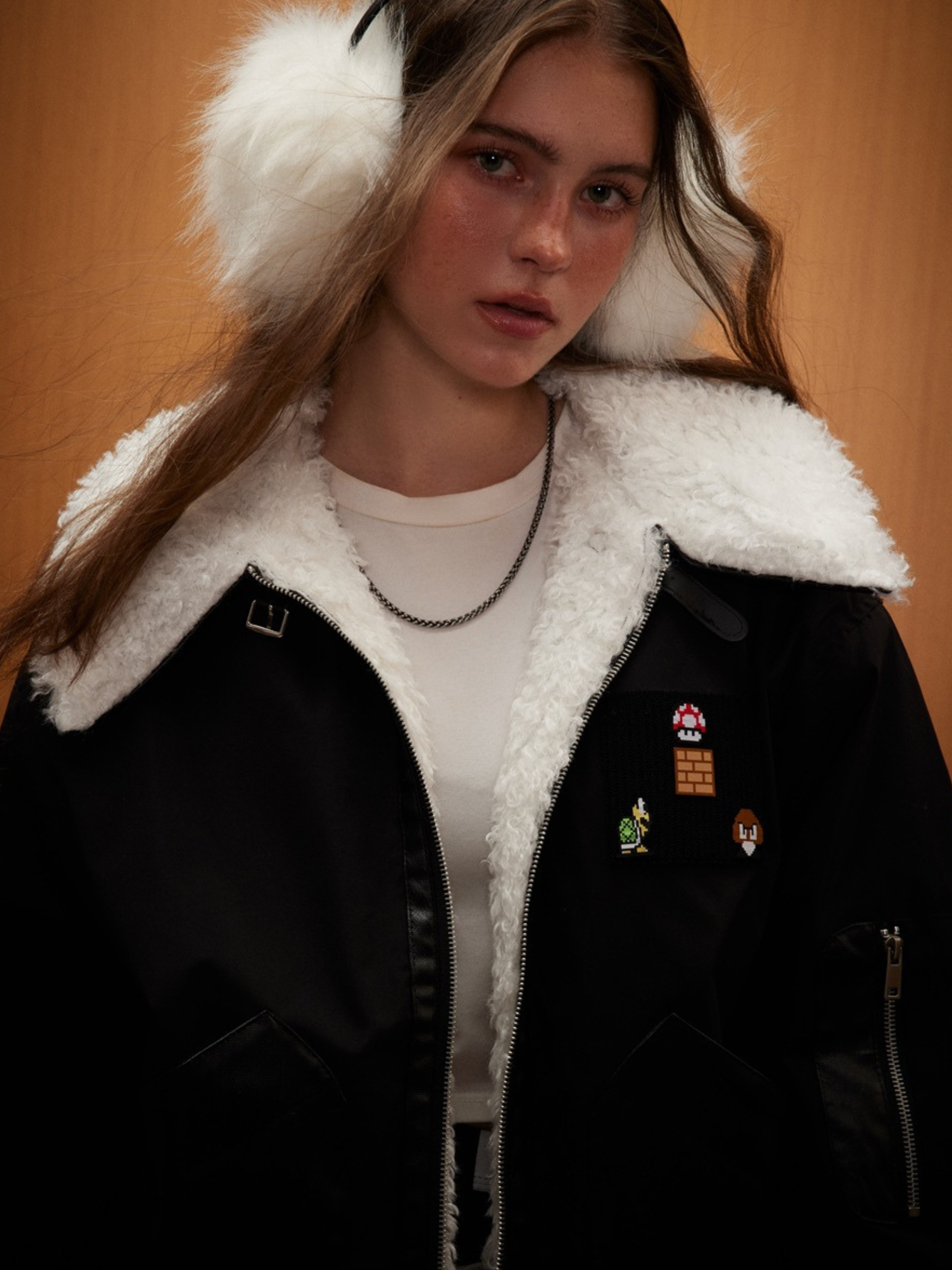 BluffView - Women's Vintage Sherpa Collar Fleece Jacket GONGGAR SPORTS