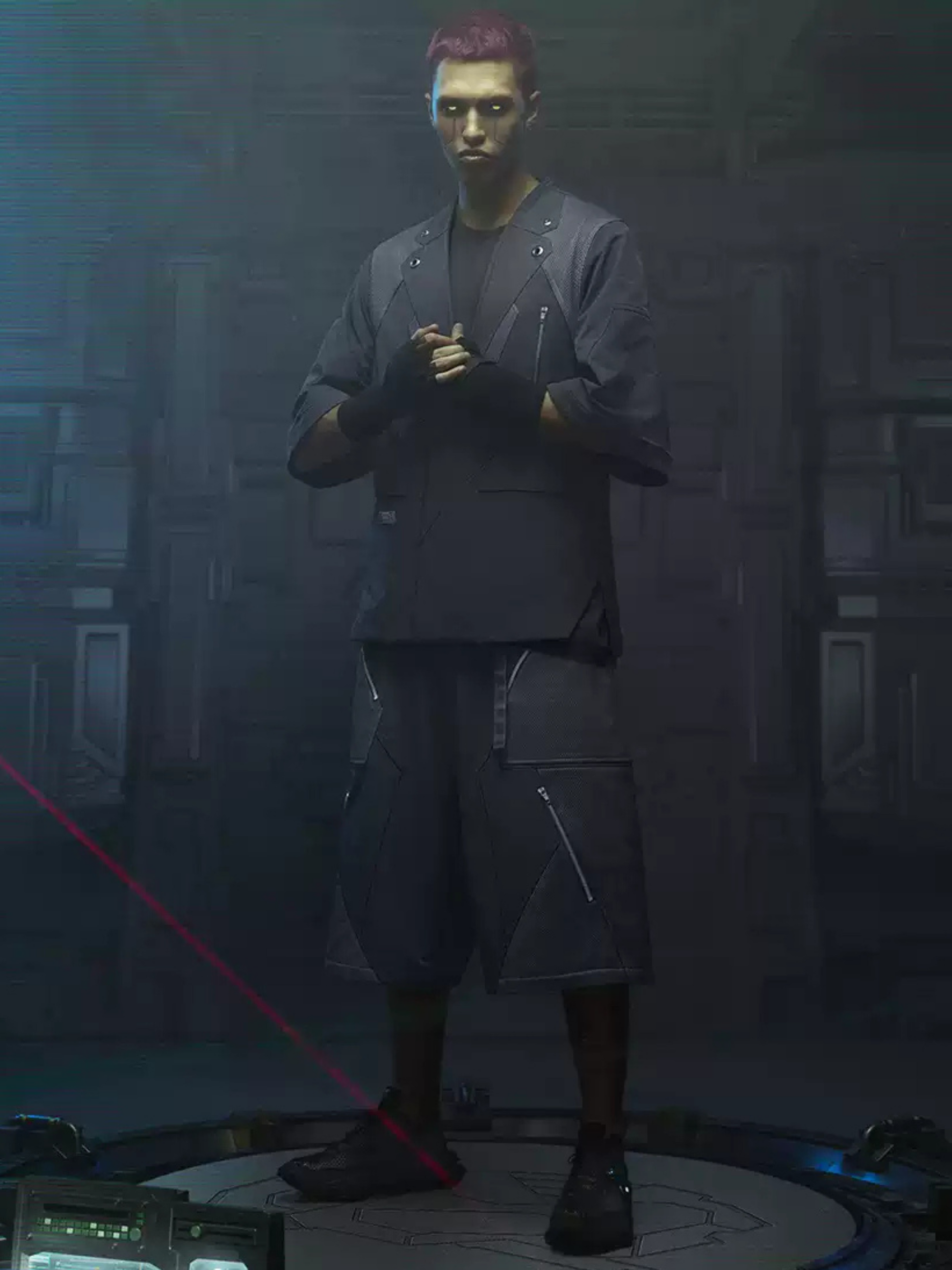 BlazeFlask - Men's Cyberpunk Loose Shorts GONGGAR SPORTS