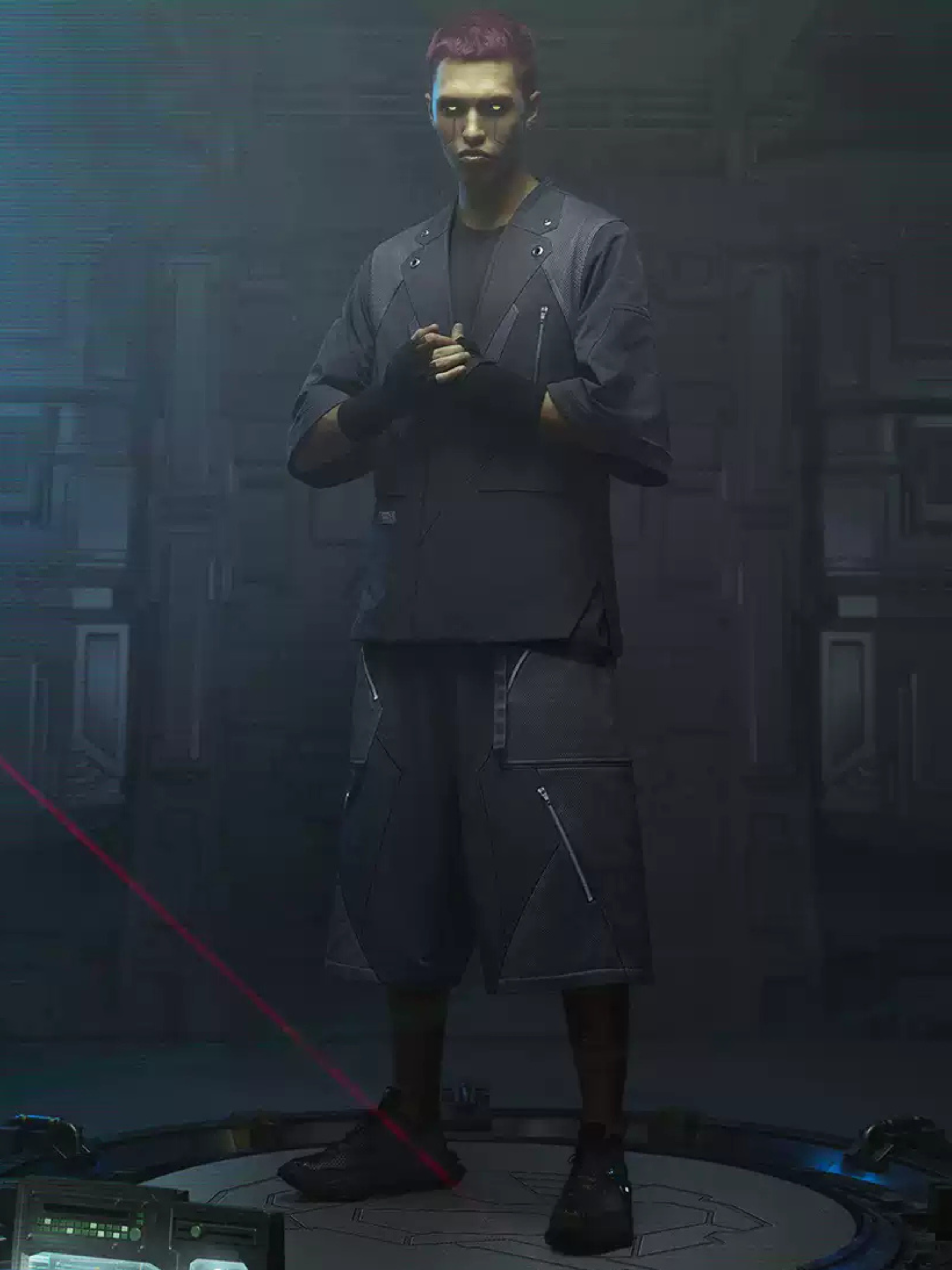 BlazeFlask - Men's Cyberpunk Loose Shorts GONGGAR SPORTS