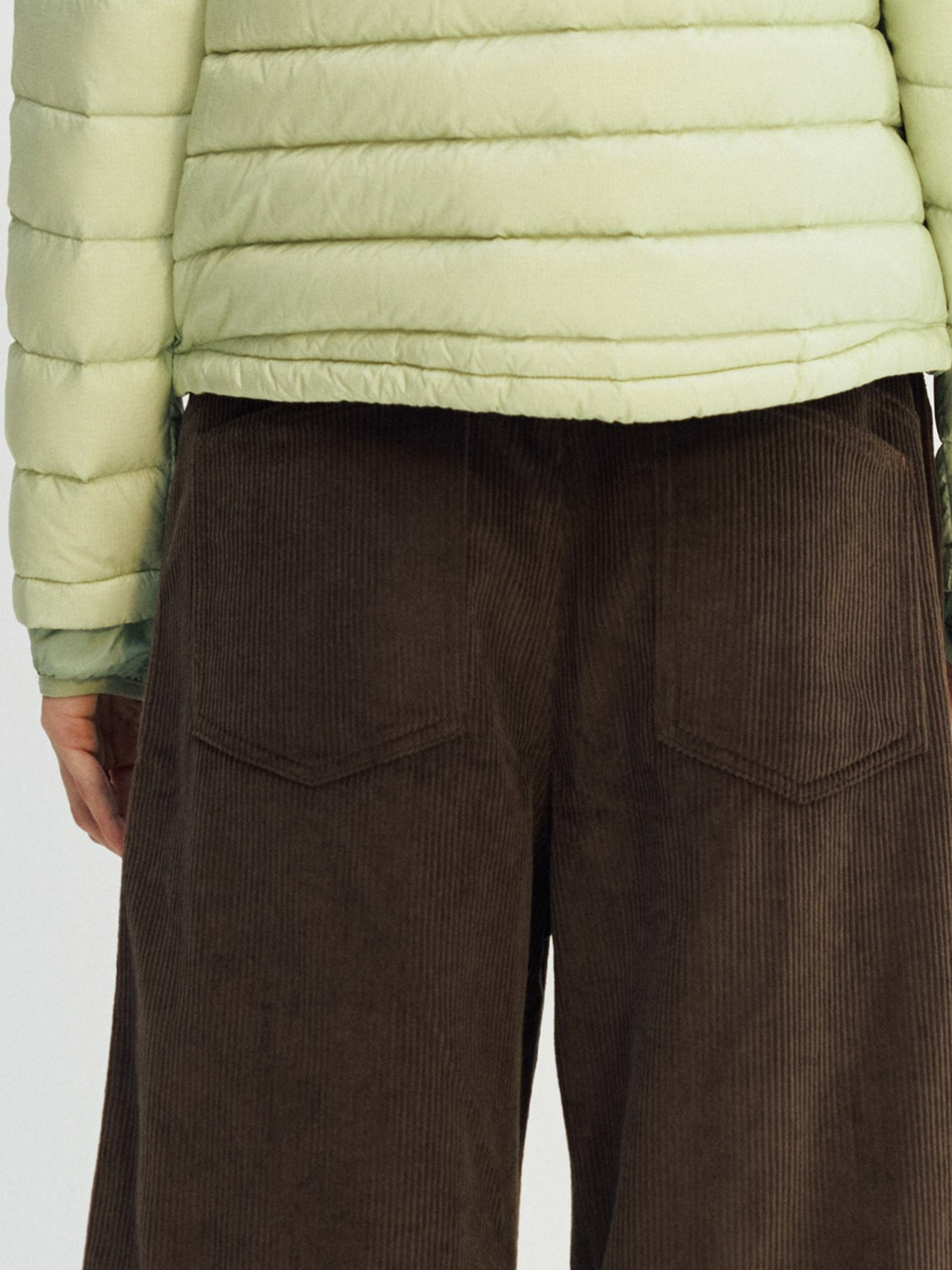 EchoBoard - Wrinkle-Resistant Corduroy Curved-Leg Casual Pants