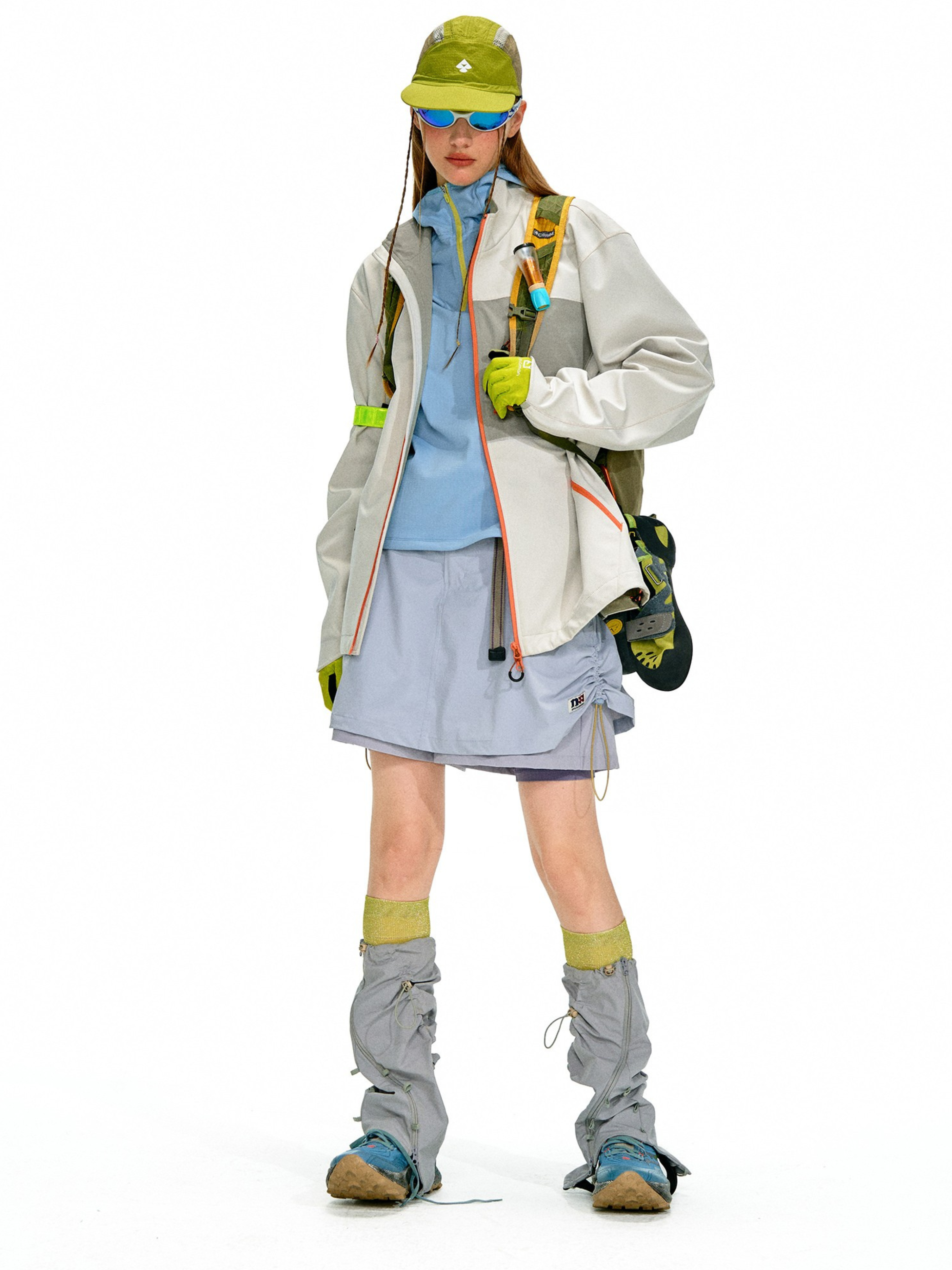 Driftcore - Unisex Colorblock Zip-Up Stand Collar Jacket