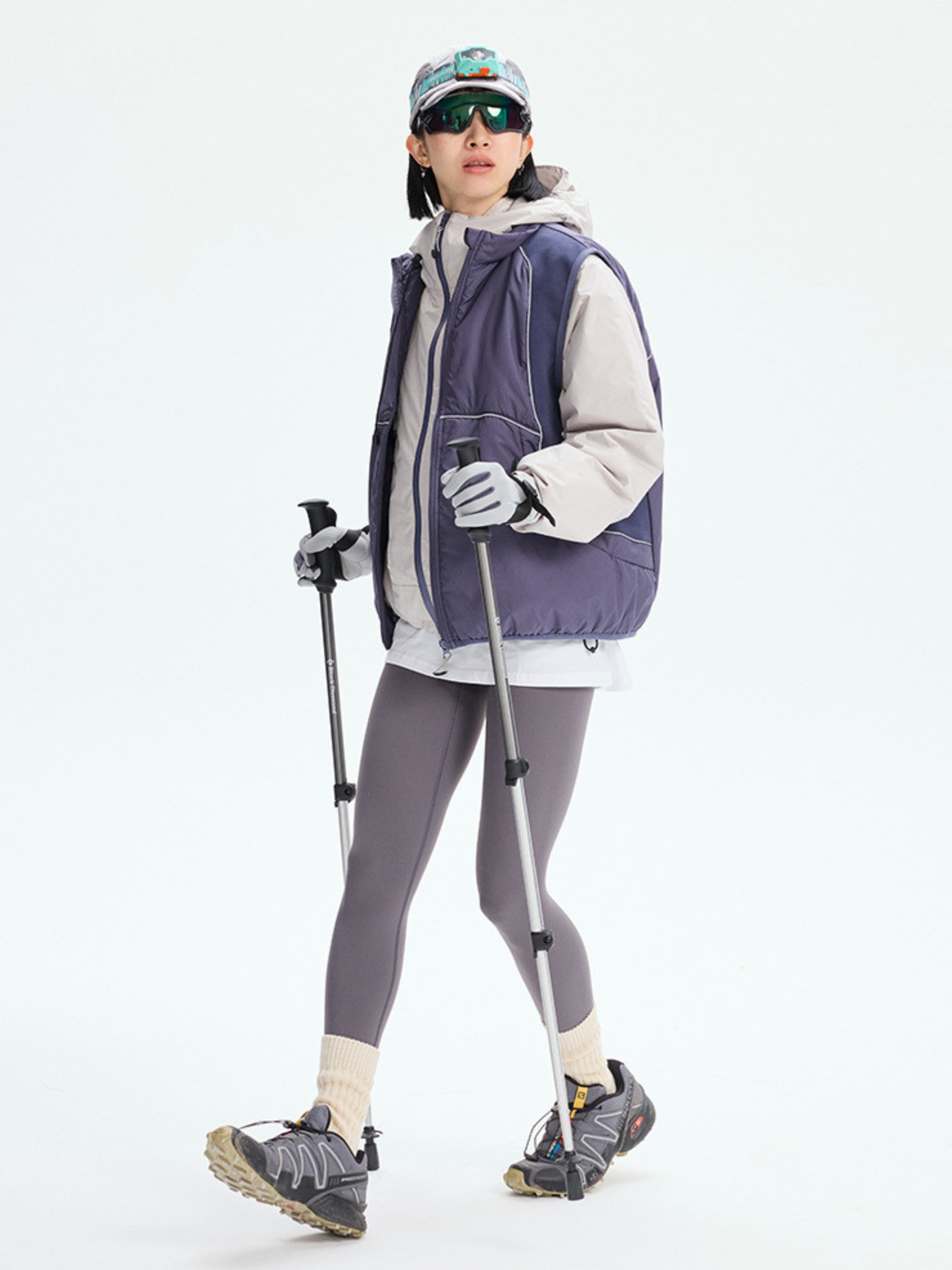 BluffEdge - Unisex Colorblock Outdoor Insulated Vest GONGGAR SPORTS