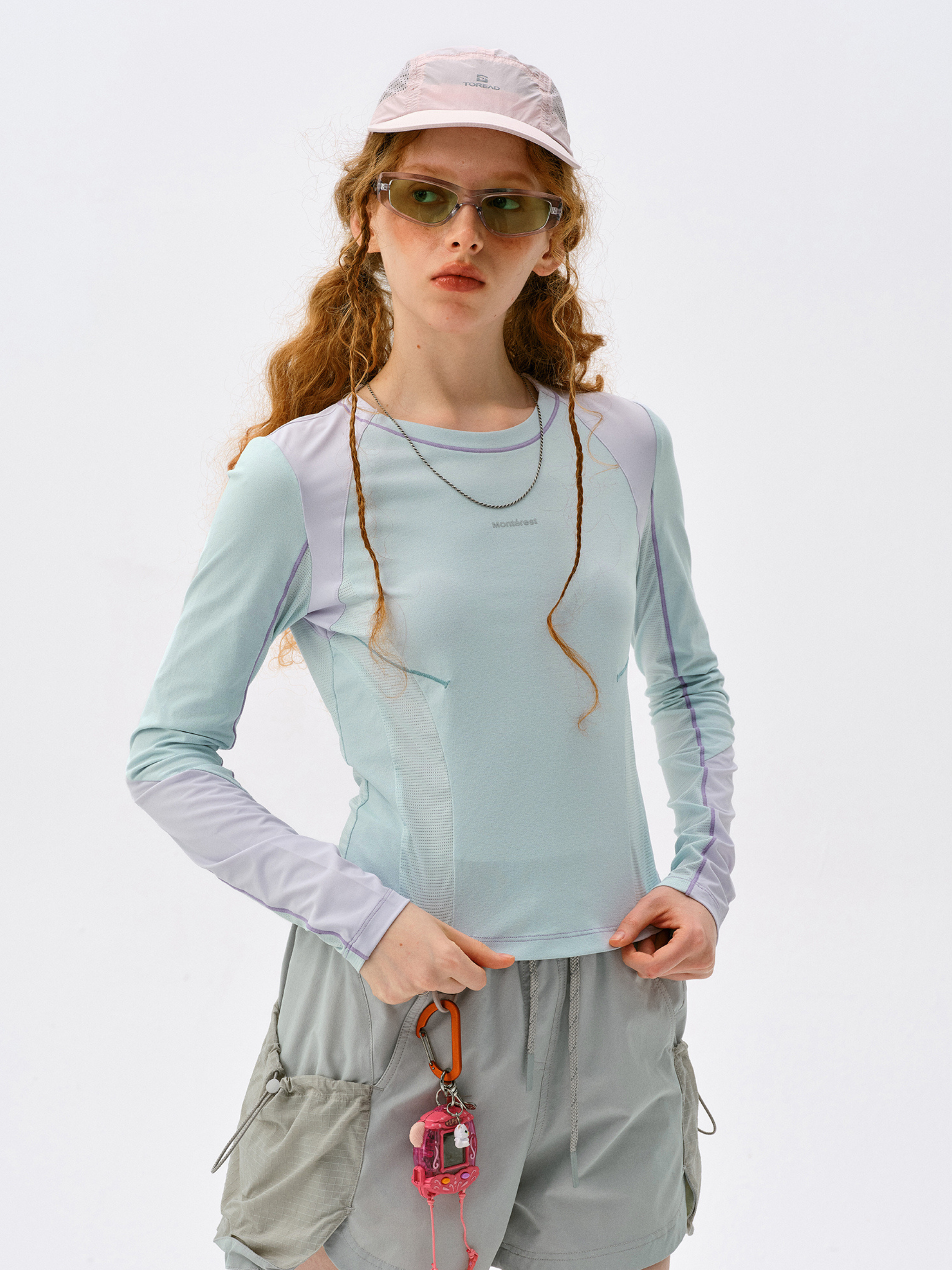 Aquafall - Women's 5A Antibacterial Colorblock Slim Fit T-Shirt