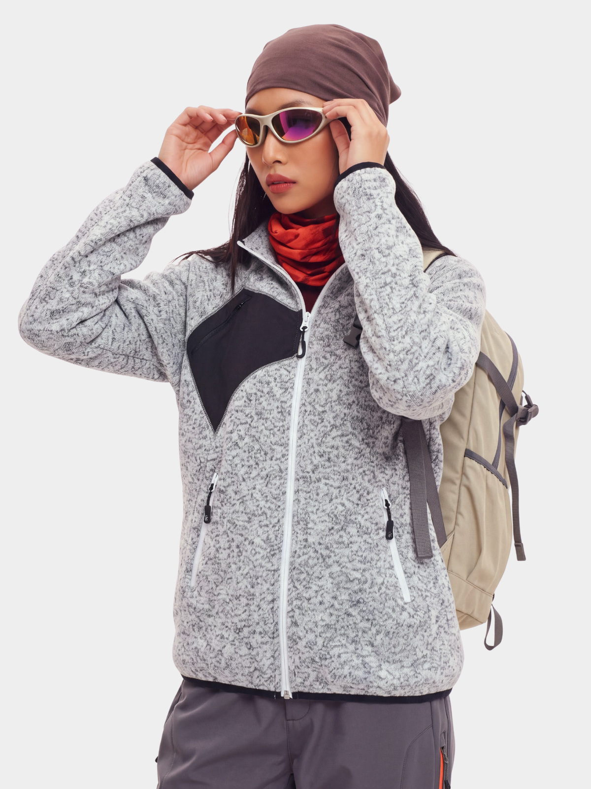 EdgeGlide - Unisex Wrinkle-Resistant Lightweight Thermal Fleece Jacket