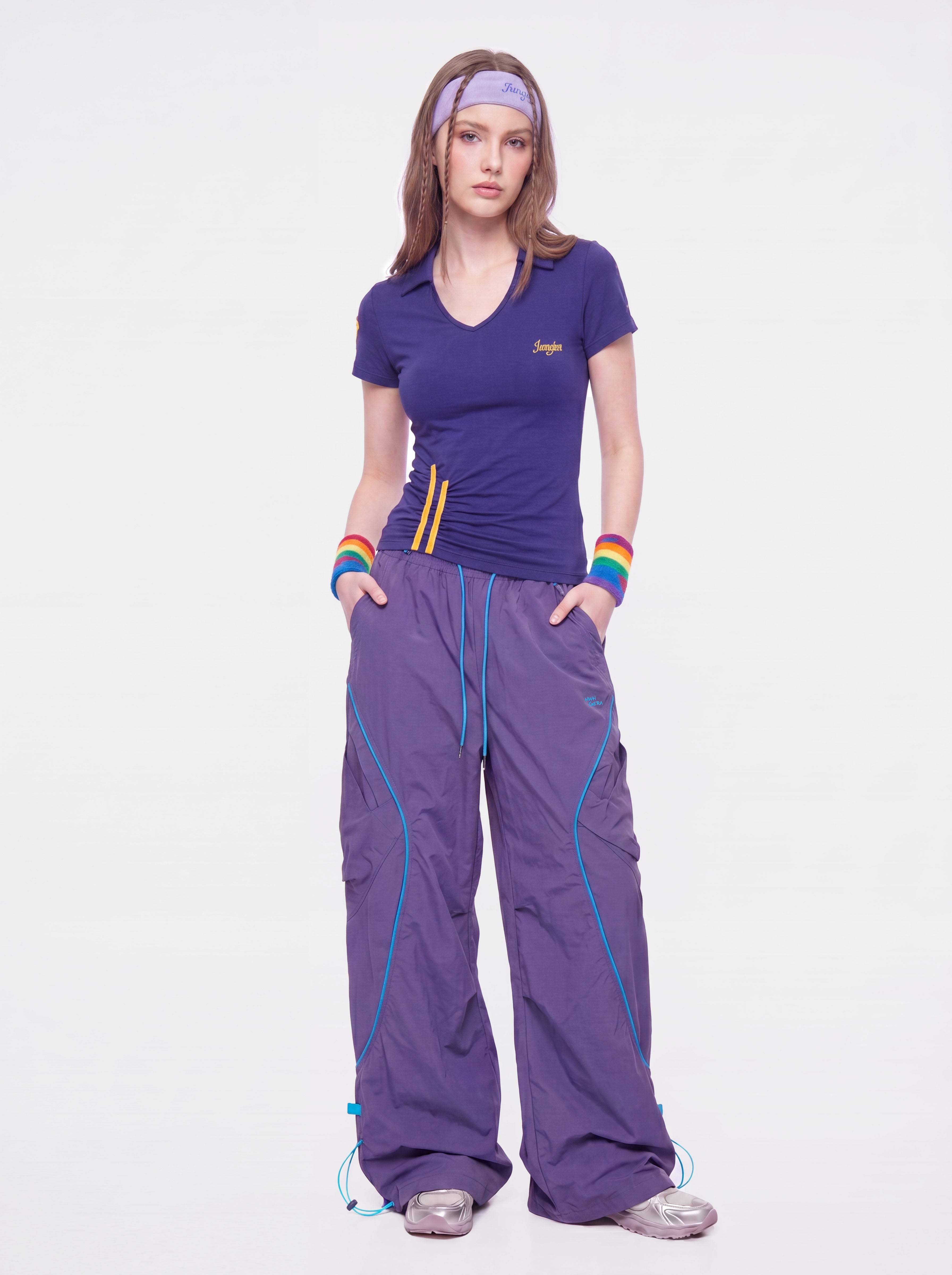 Moonshine - Women's Lightweight Elastic Waist Curved Panel Cargo Pants
