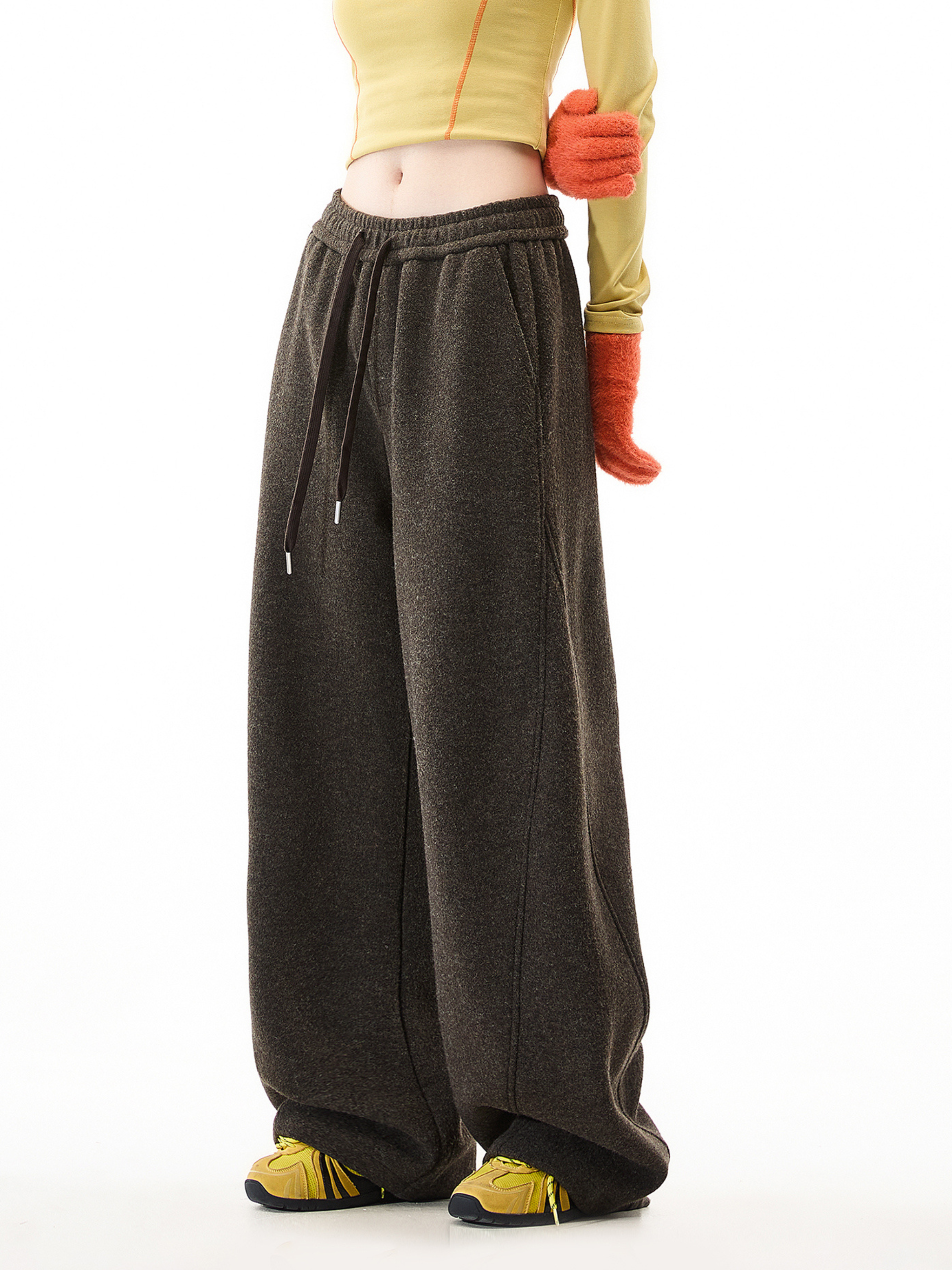 Quell - Women's Wool-Blend Heavy Drape Relaxed Pants