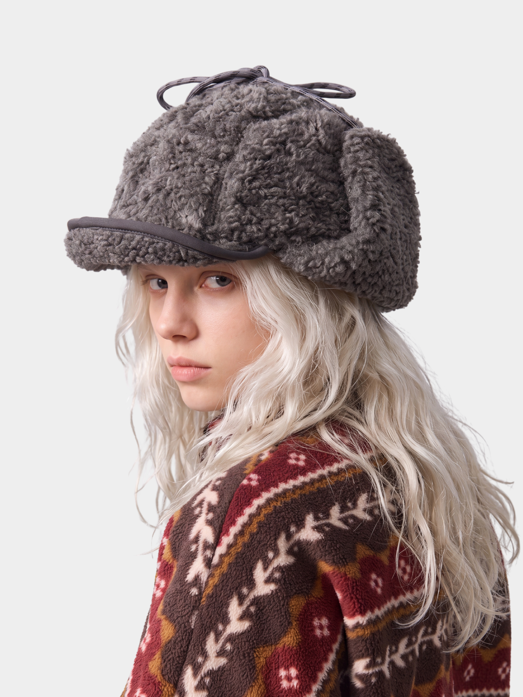 FleeceVeil - Adjustable Faux Sherpa Trapper Hat