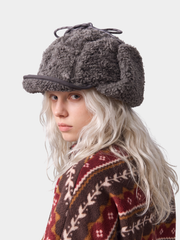 FleeceVeil - Adjustable Faux Sherpa Retain Warmth Trapper Hat