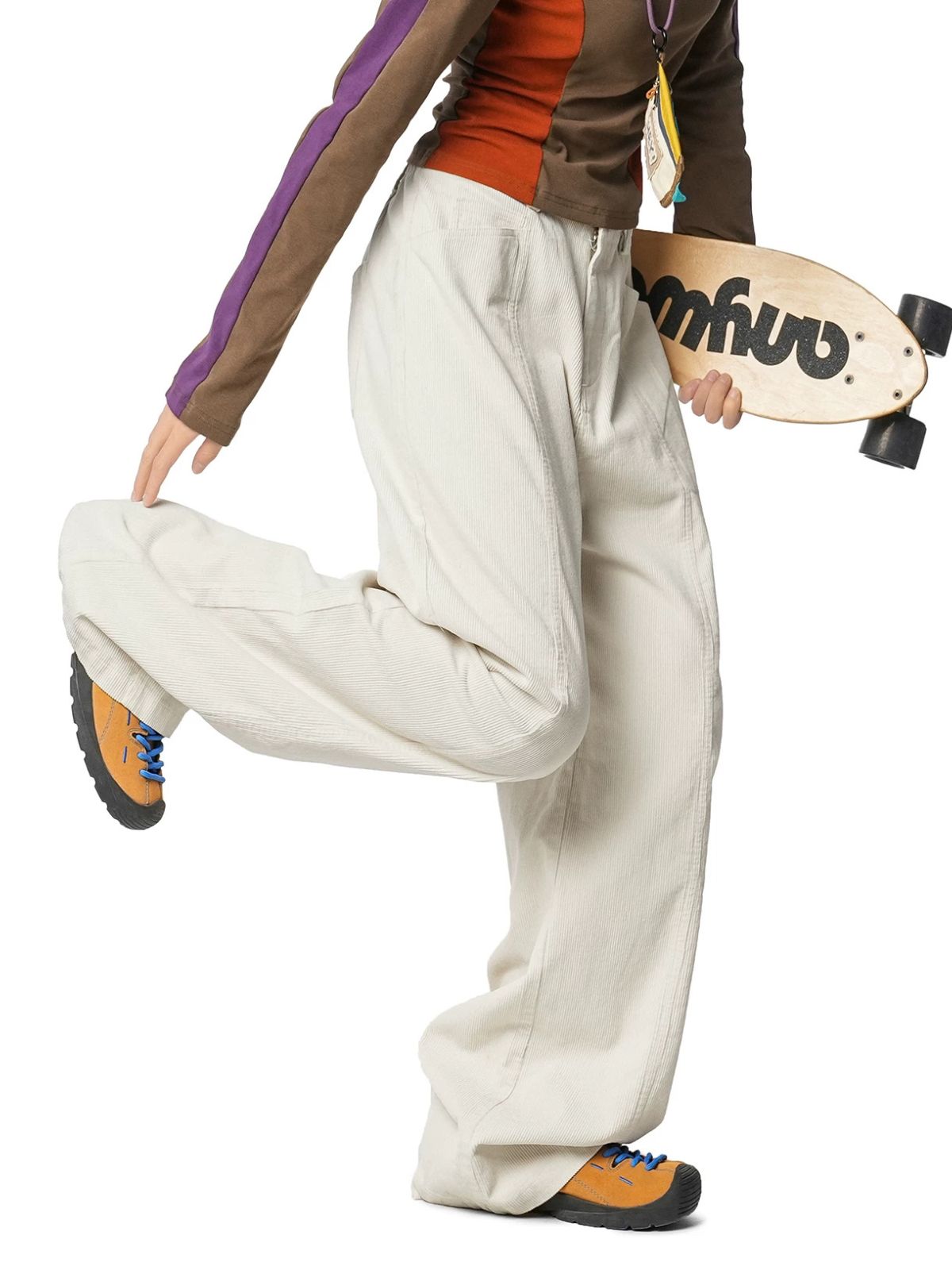 Foresttrek - Unisex Cotton Corduroy Curved-Leg Wide-Leg Pants