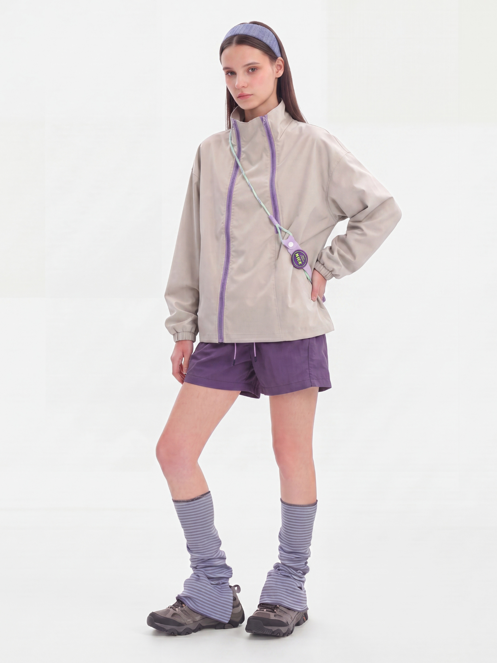 GlowJack - Women's Utility Zip-Up Stand Collar Jacket