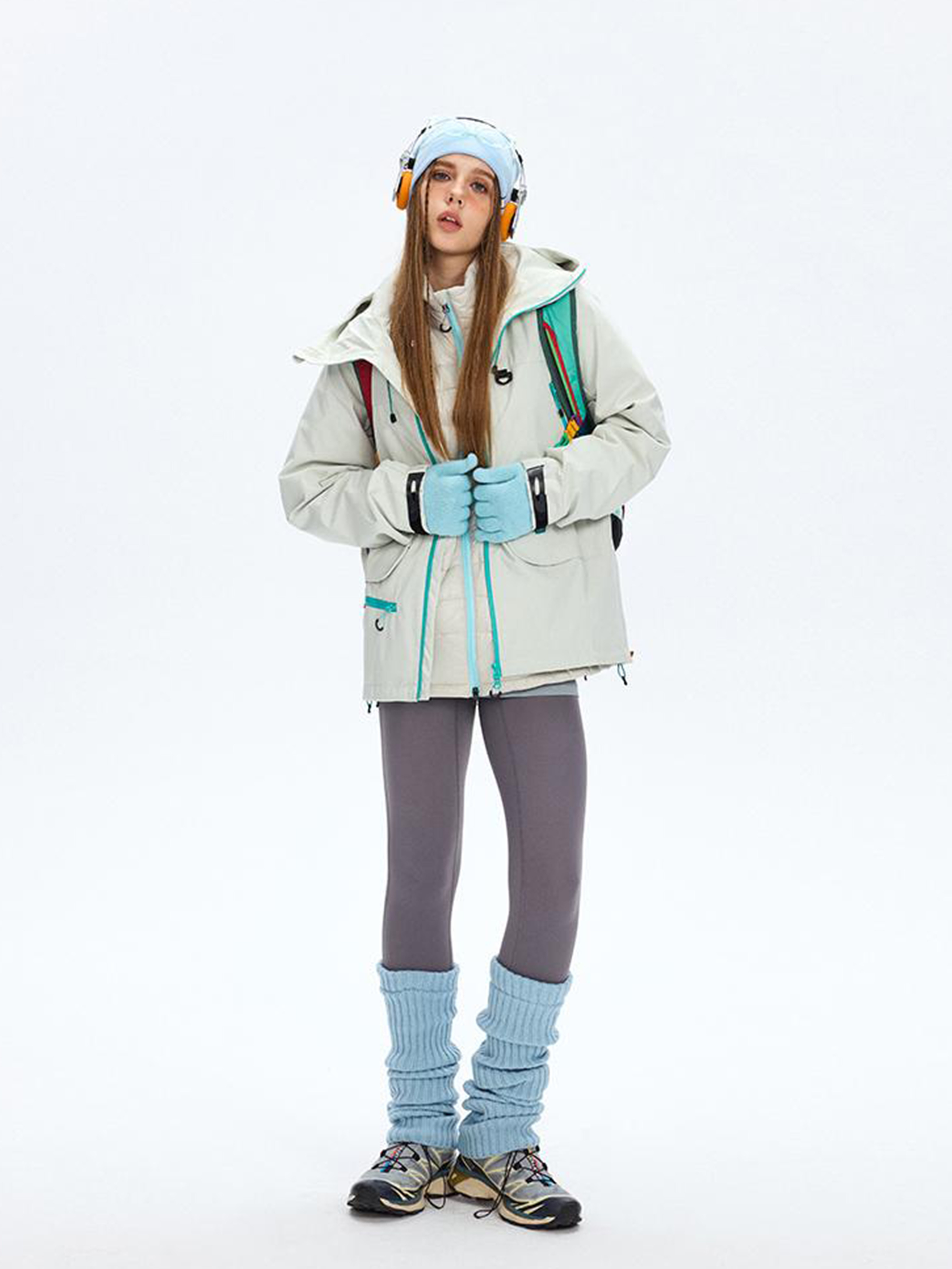 Emberpike - Color-Block Water-Repellent Adjustable Utility Jacket