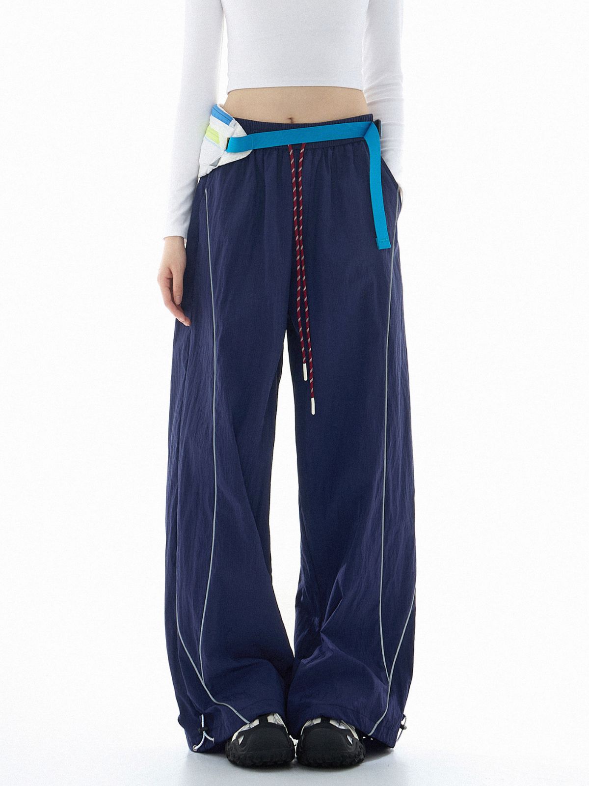 Shadetrek - Unisex Lightweight & Reflective Color-Block Wide-Leg Pants