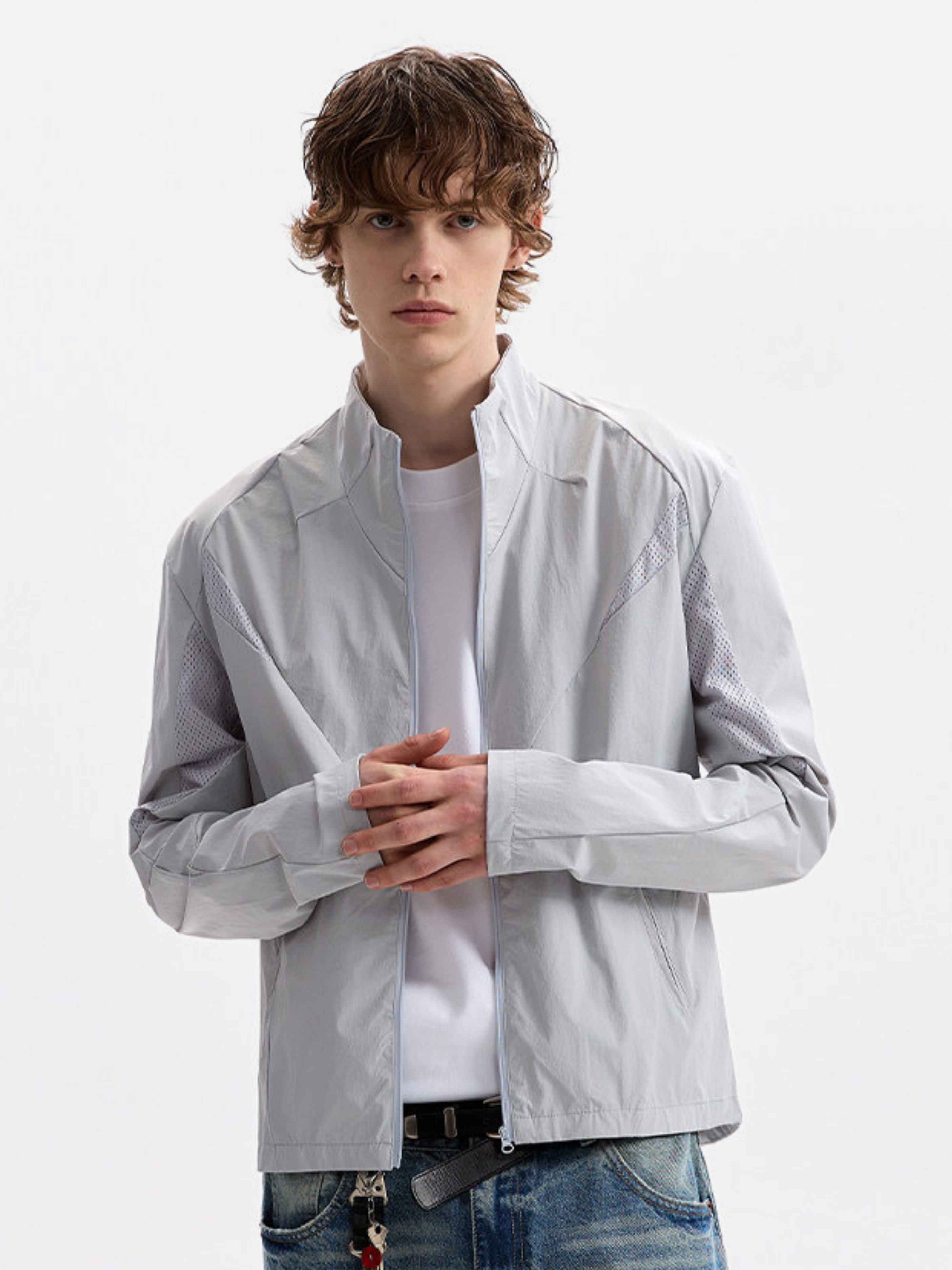 Claytrail - Men's UPF50+ Mesh Breathable Stand Collar Sun Protection Jacket