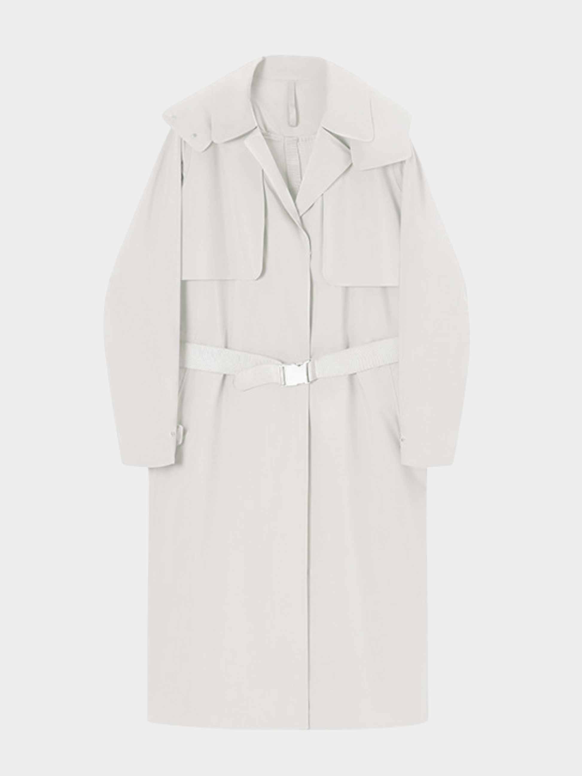 MesaNest - Women's Waterproof Windproof Long Trench Shell Jacket with Detachable Hood GONGGAR SPORTS