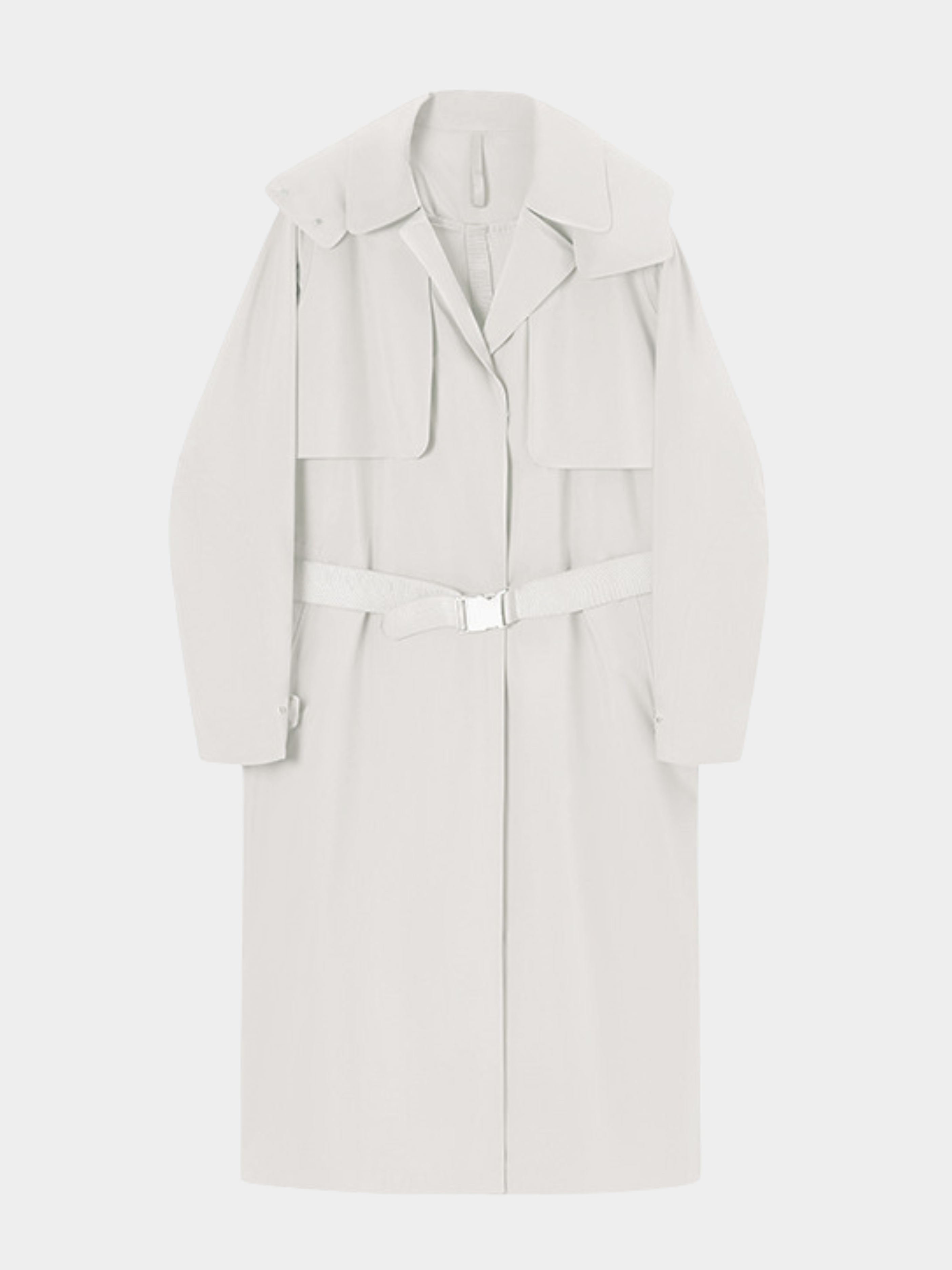 MesaNest - Women's Waterproof Windproof Long Trench Shell Jacket with Detachable Hood GONGGAR SPORTS