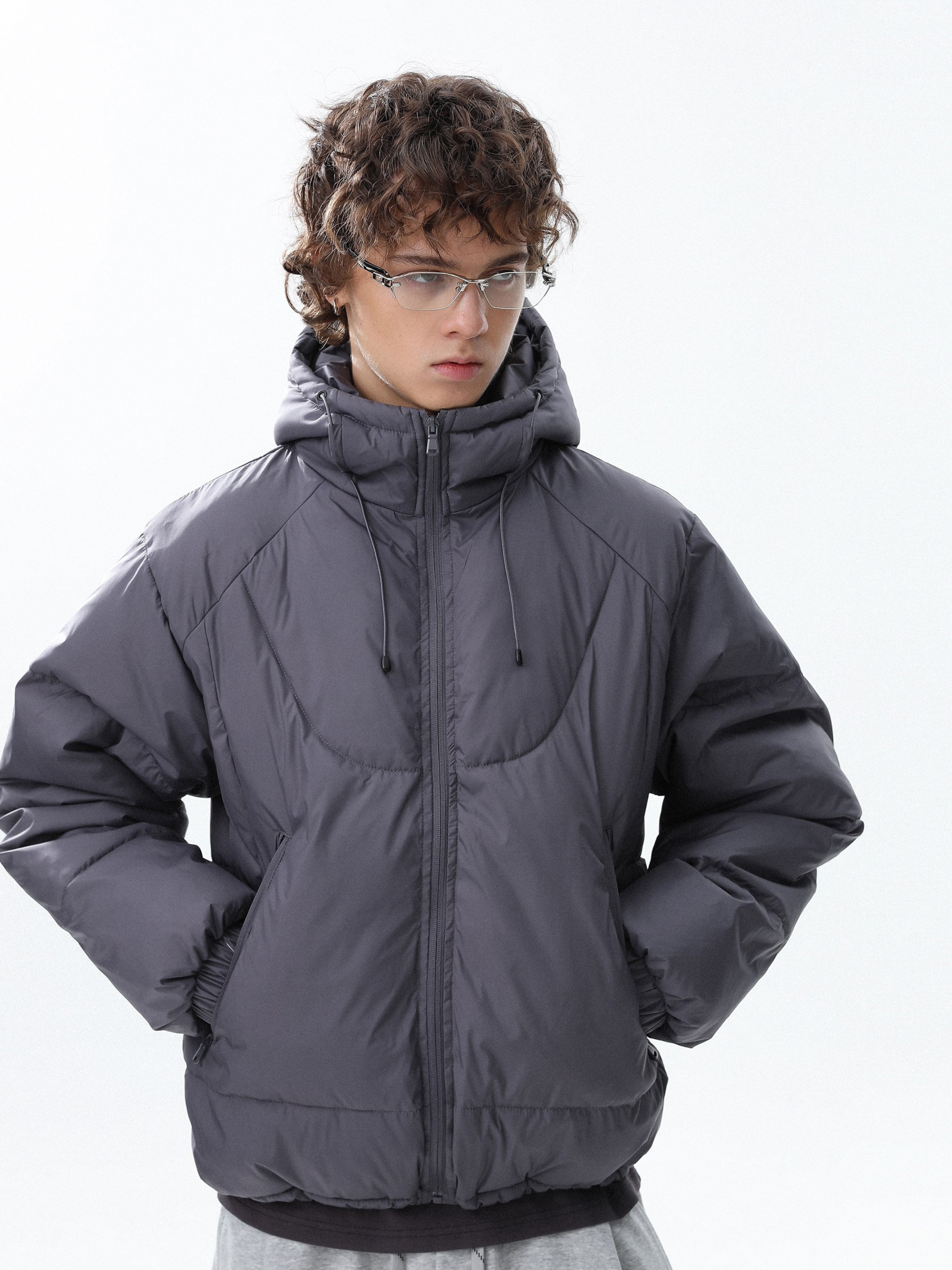 Trailcraft - Unisex Solid Color Quilted Loose Padded Jacket